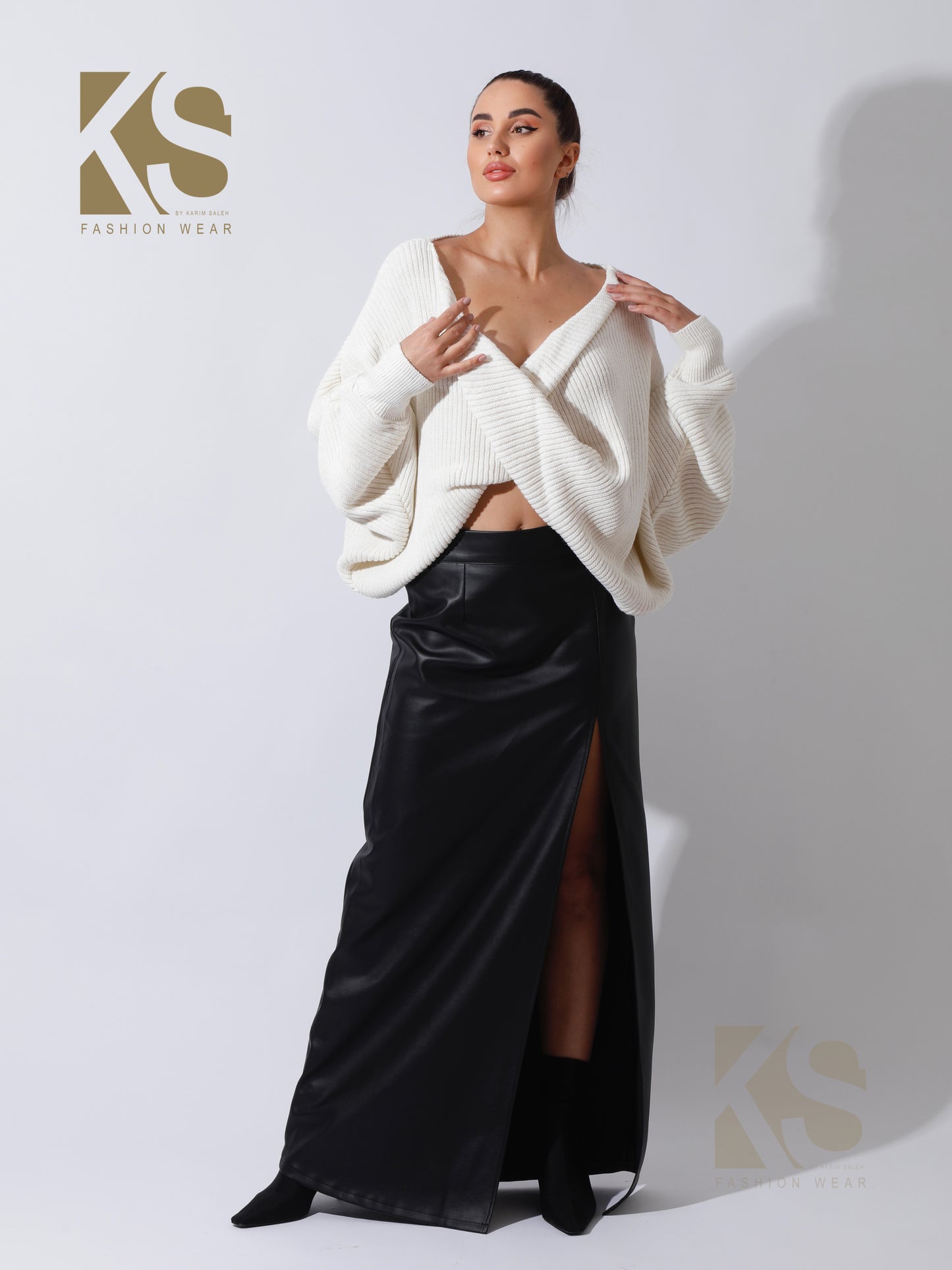 Twisted Trico Top - OffWhite