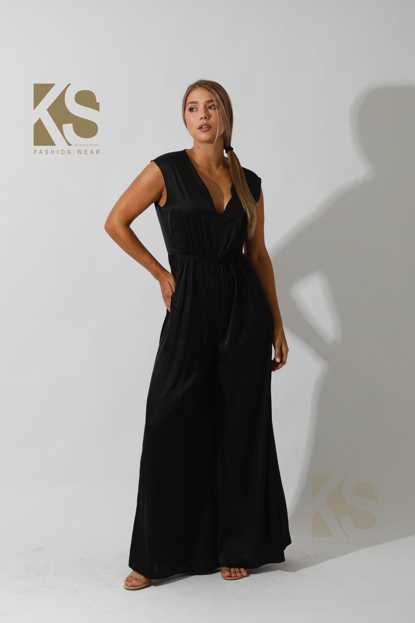 Flared Jumpsuit - Black