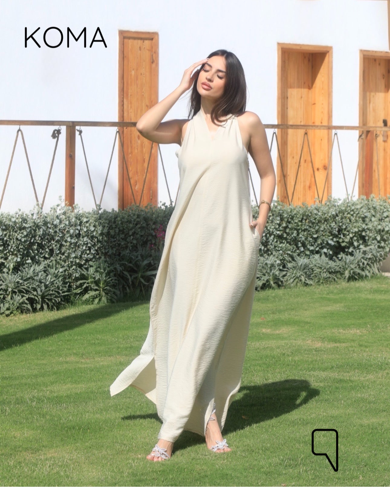 Paulina V Neck Maxi Dress - Yellow