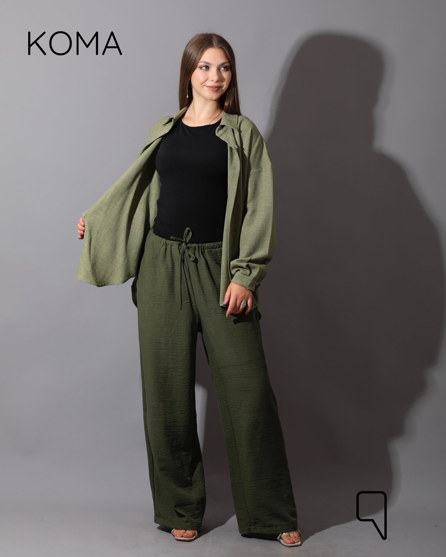 Lose Fit Trousers - Olive