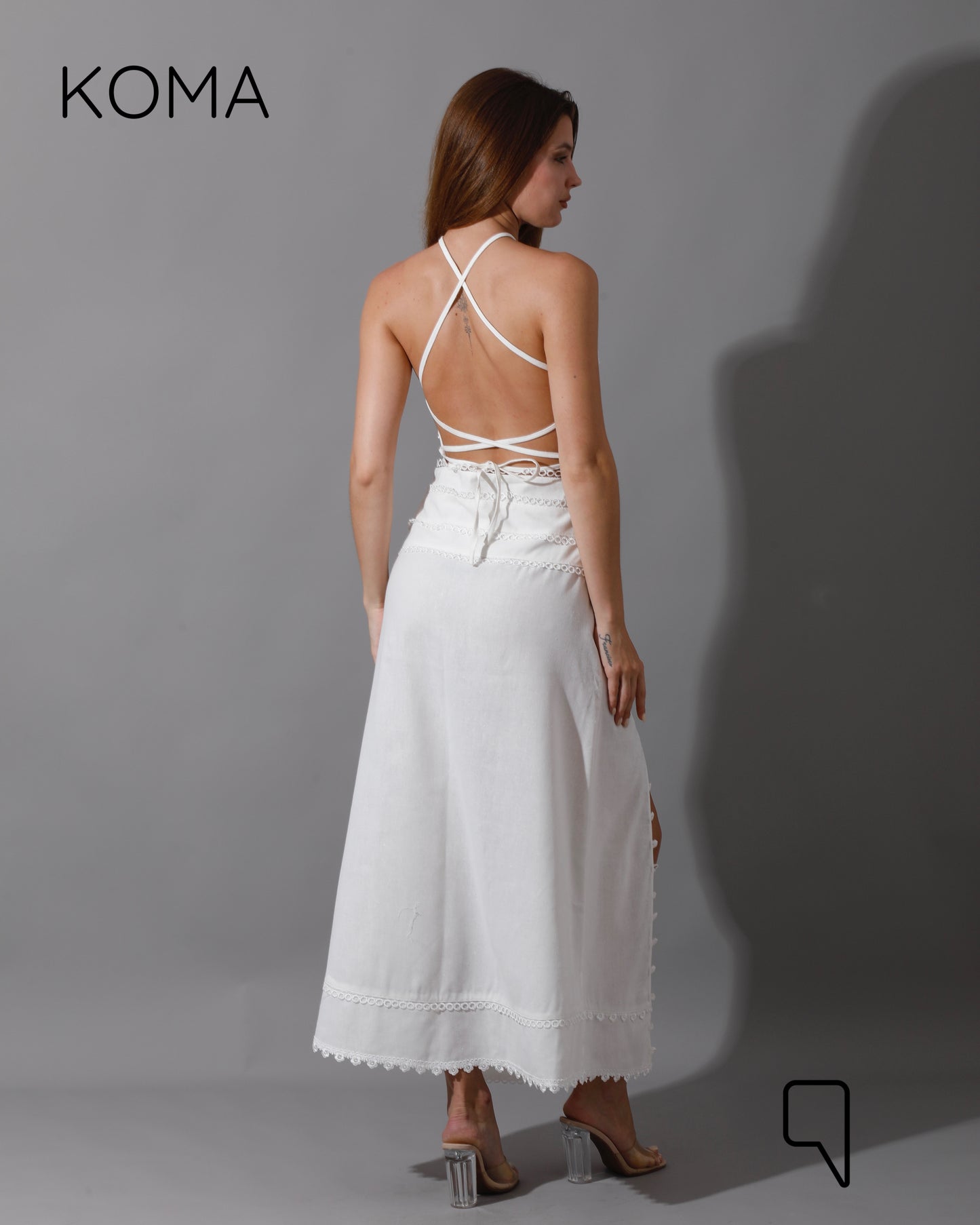 Lucinda CutOut Dress - White
