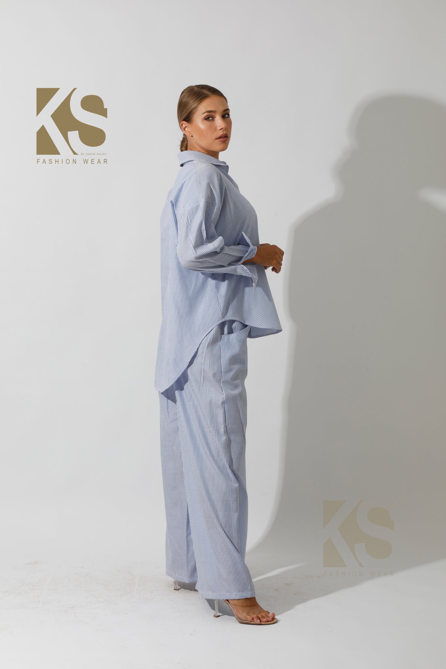 Lose Striped Shirt - Striped Blue