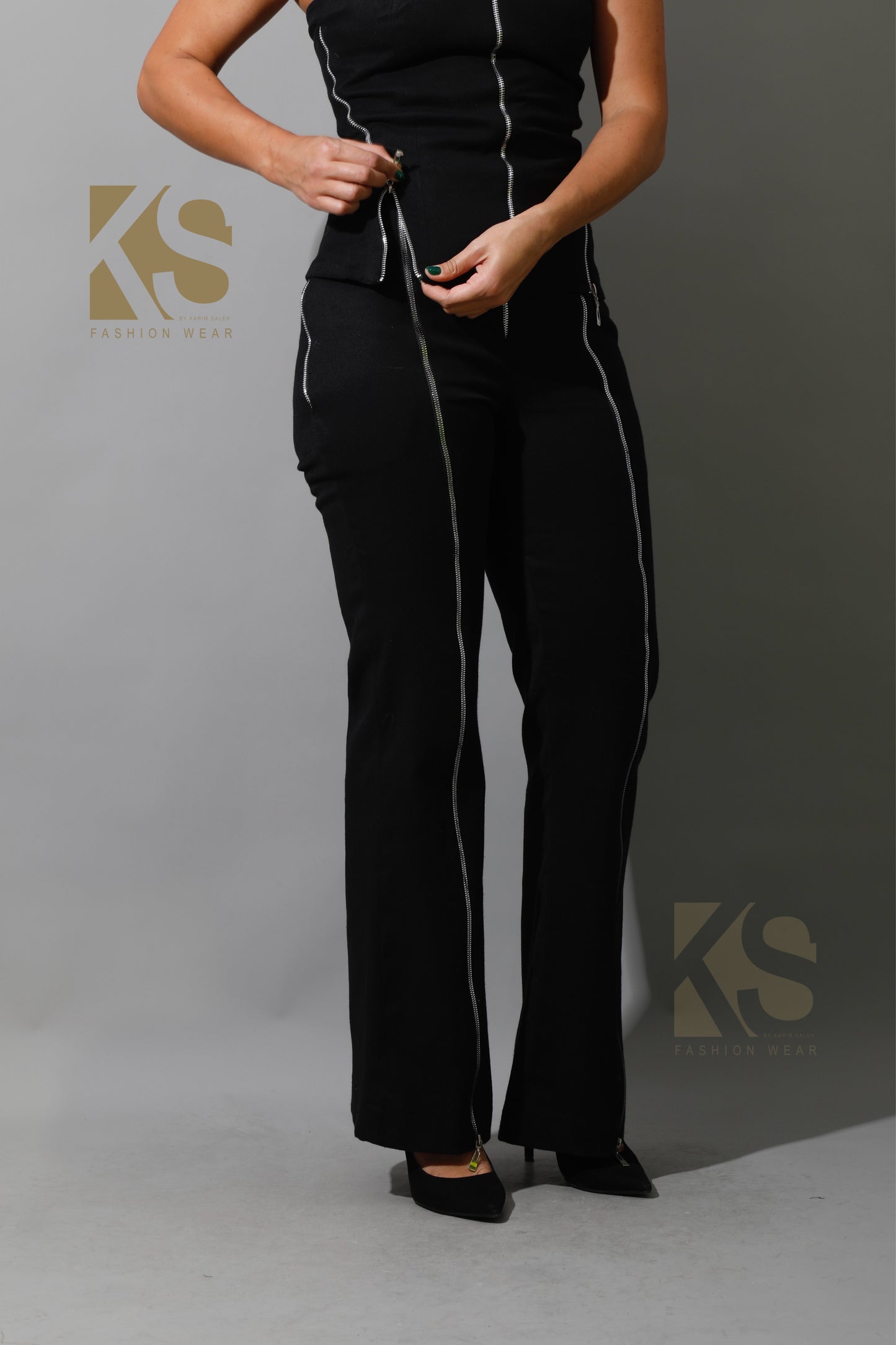 Co-Ord BootCut pants - Black