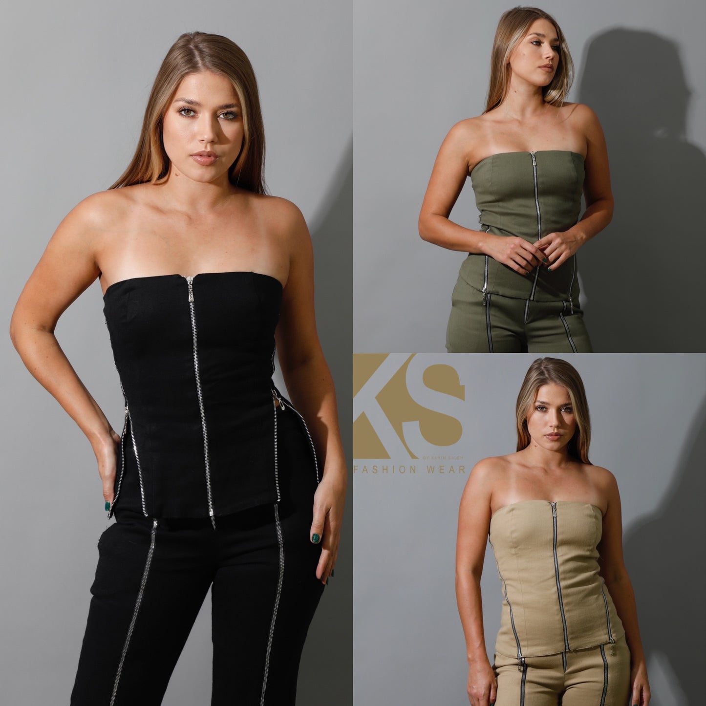 Co-Ord Some Protel Top - Olive