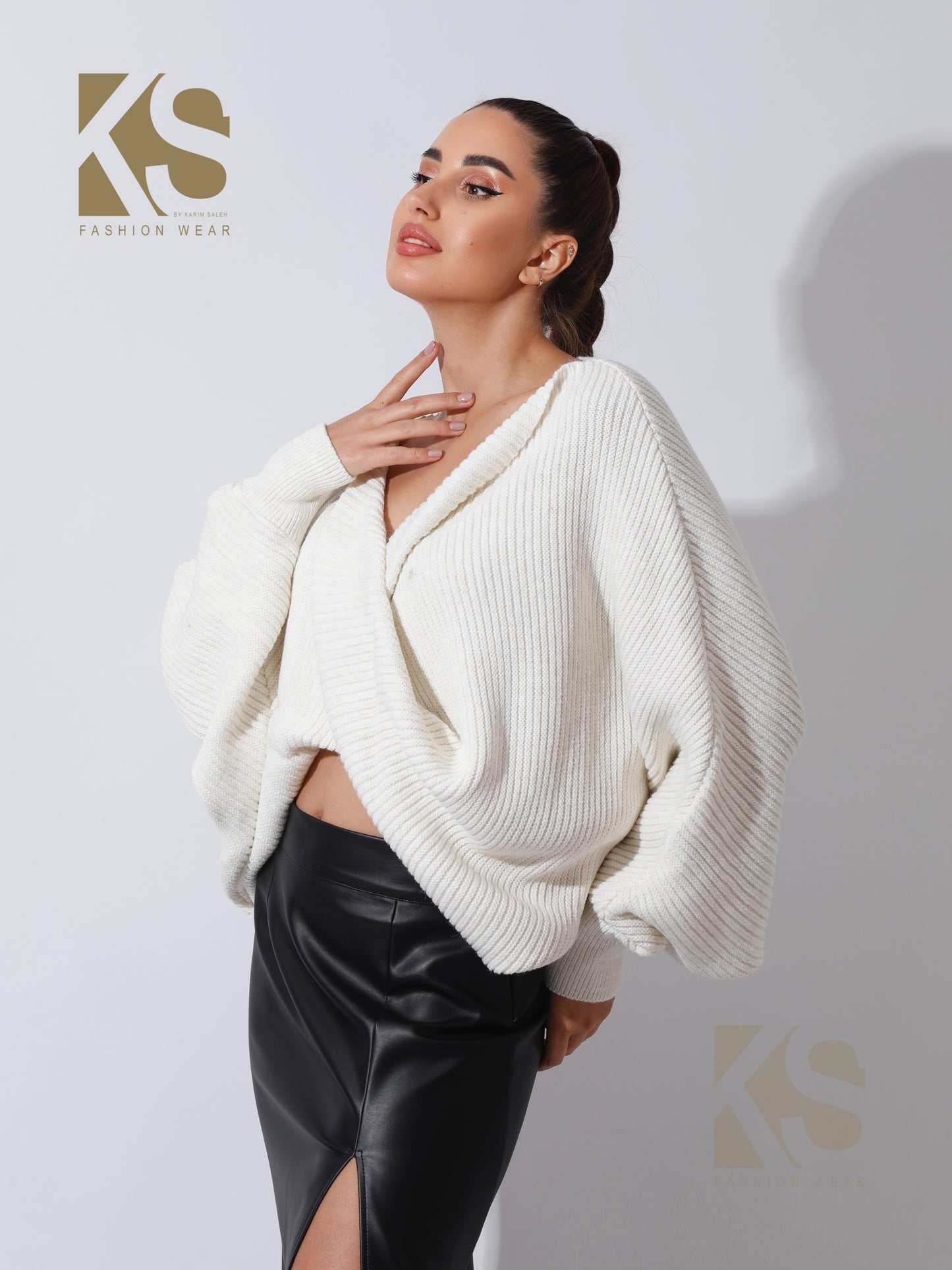 Twisted Trico Top - OffWhite