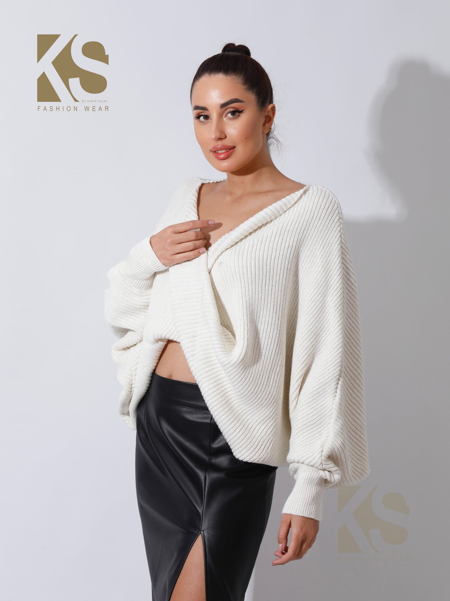 Twisted Trico Top - OffWhite