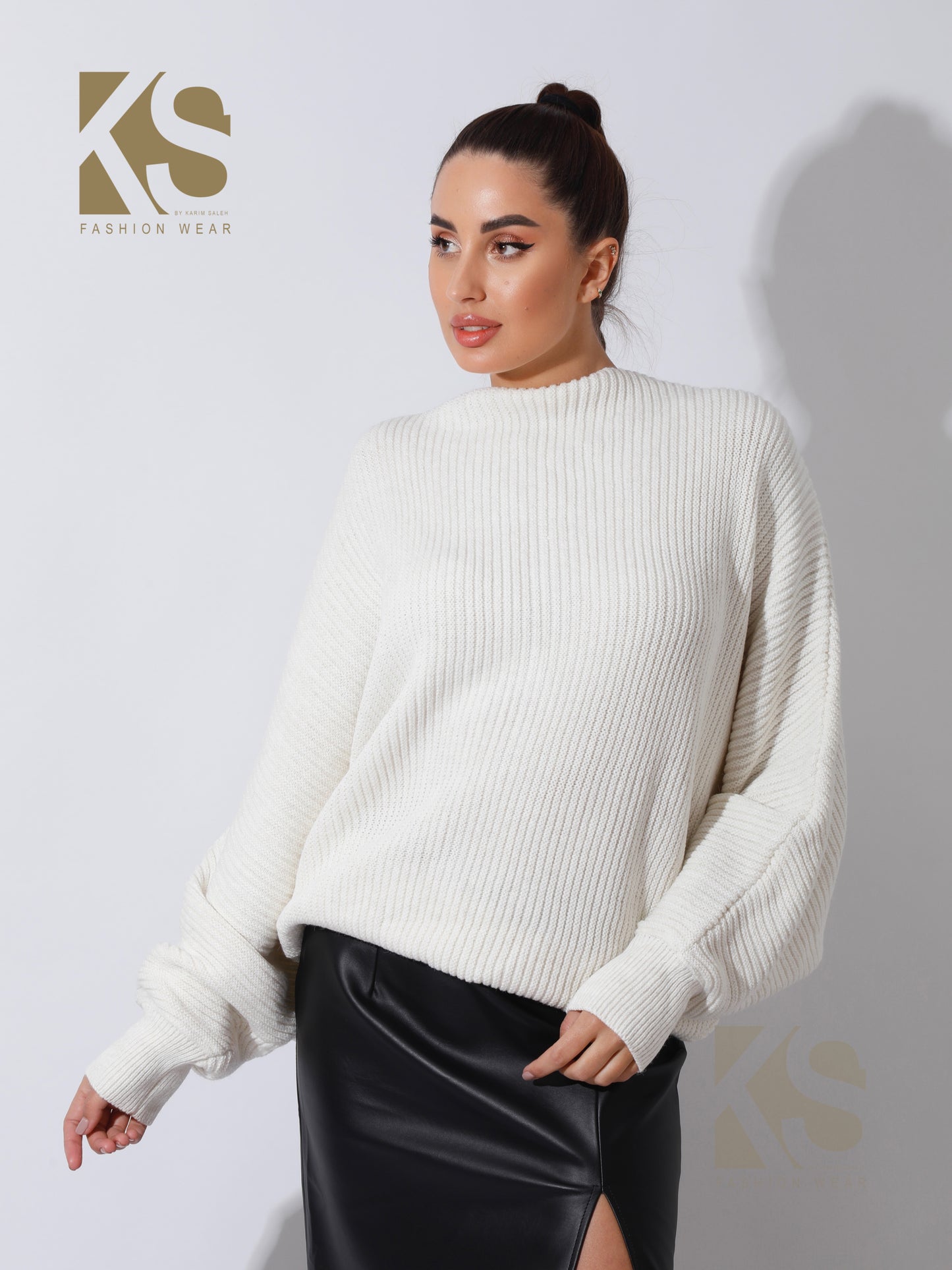 Twisted Trico Top - OffWhite