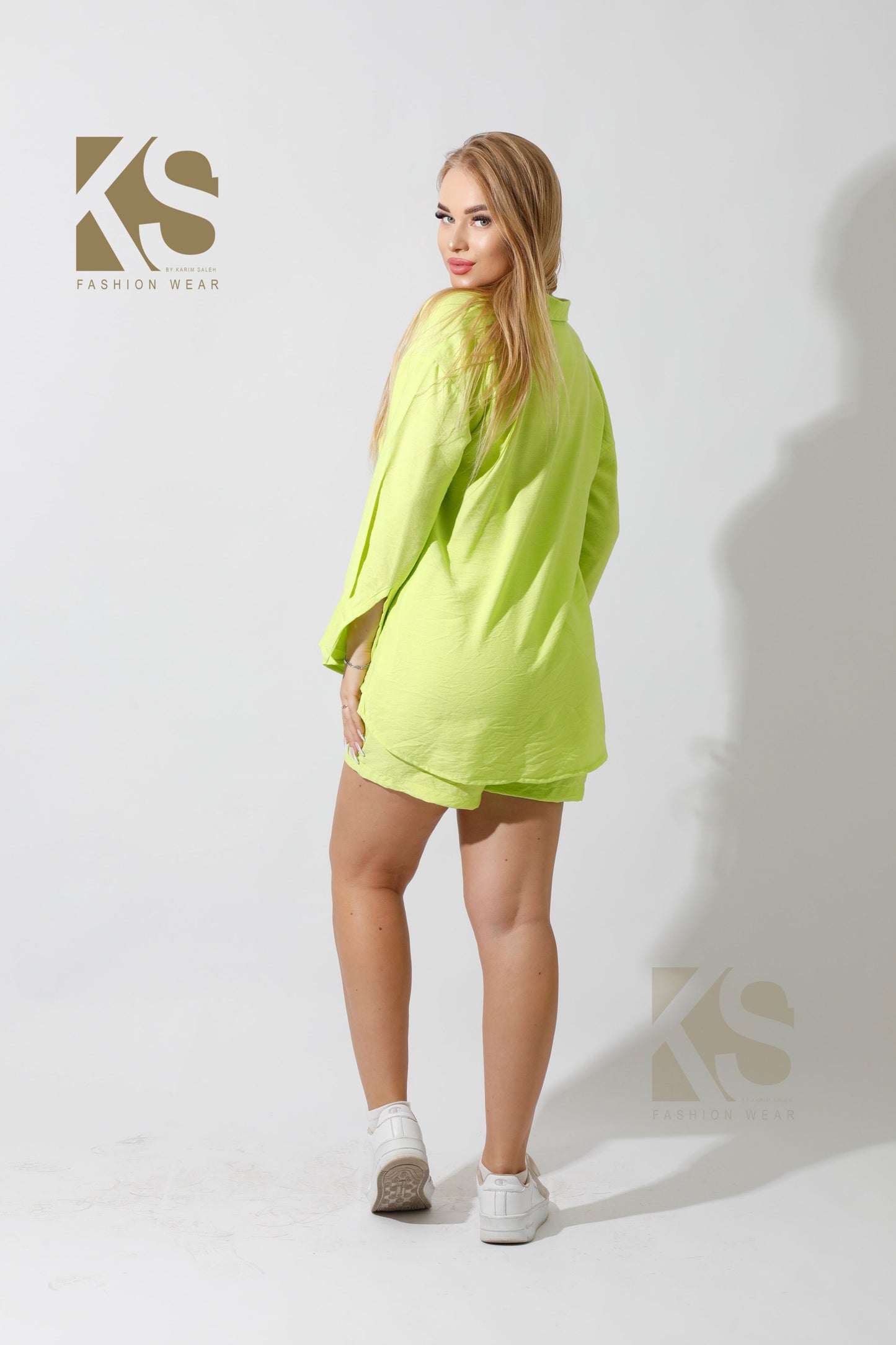 Lose Fit Shorts - Lime Green