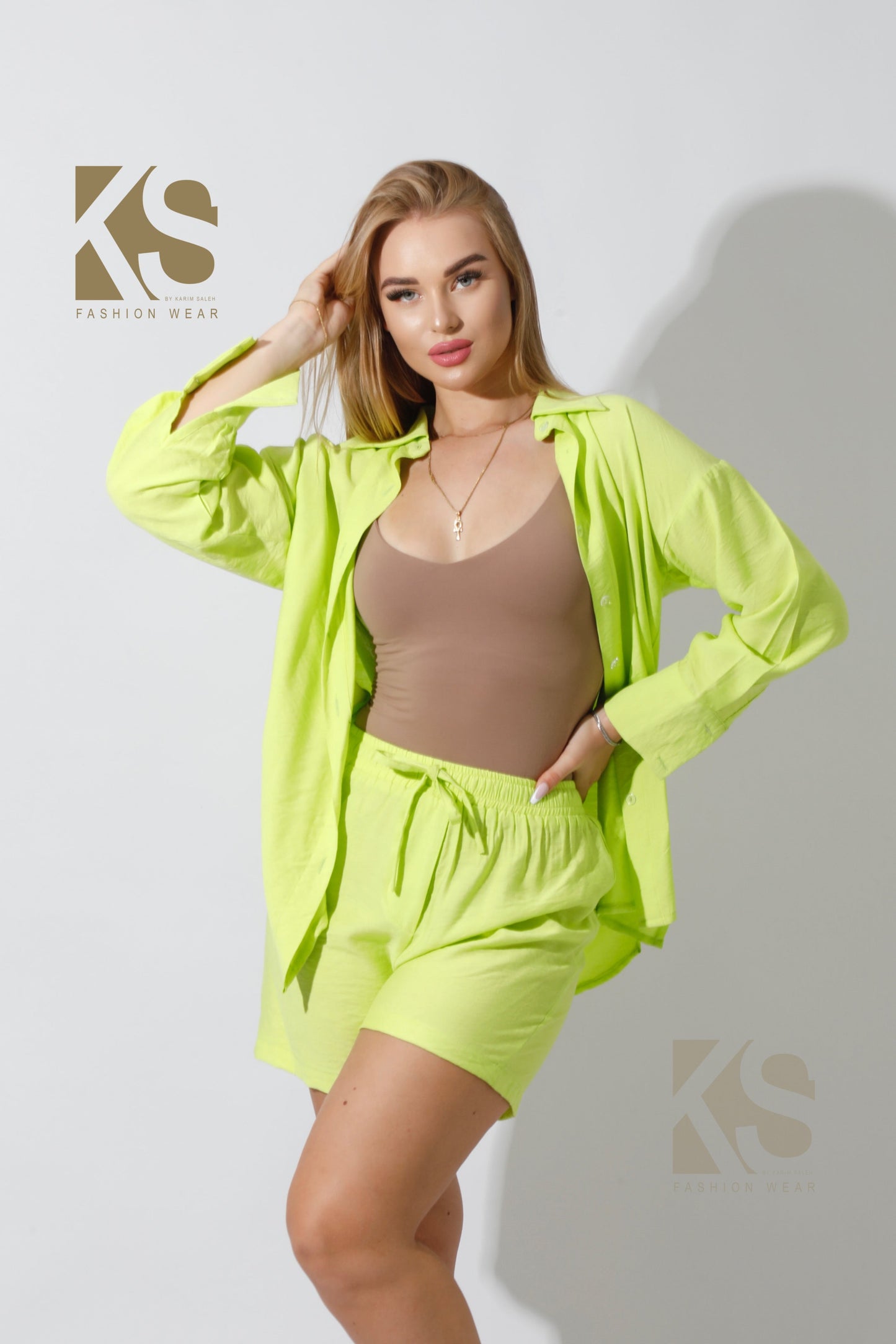 Lose Fit Shirt - Lime Green