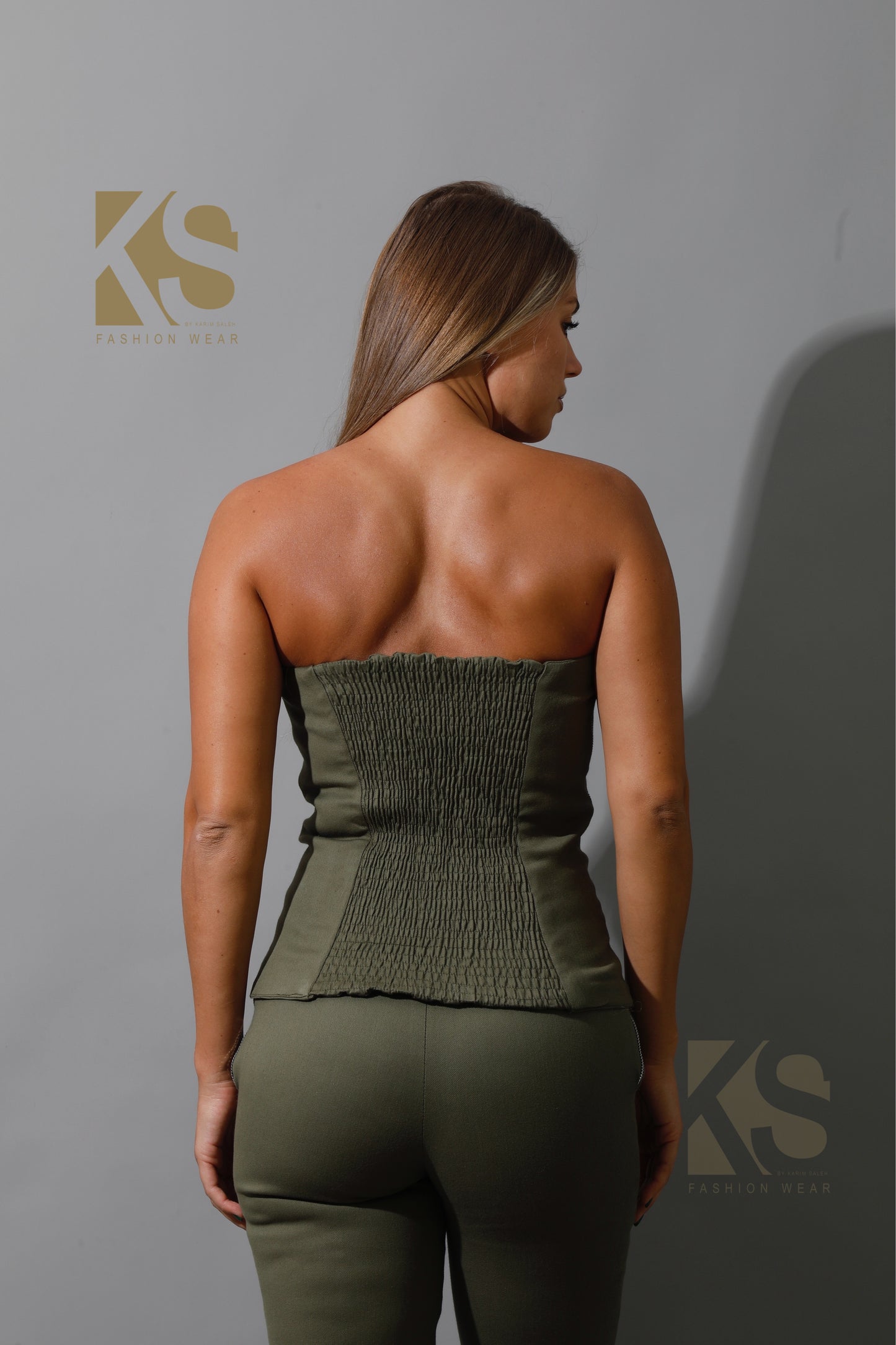 Co-Ord Some Protel Top - Olive
