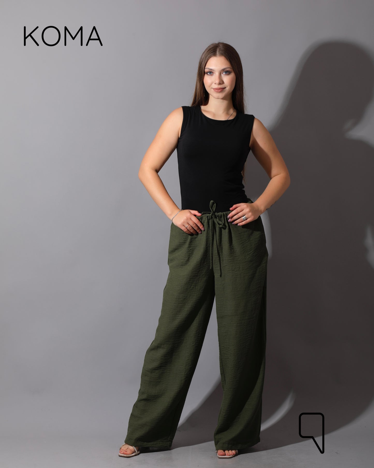 Lose Fit Trousers - Olive