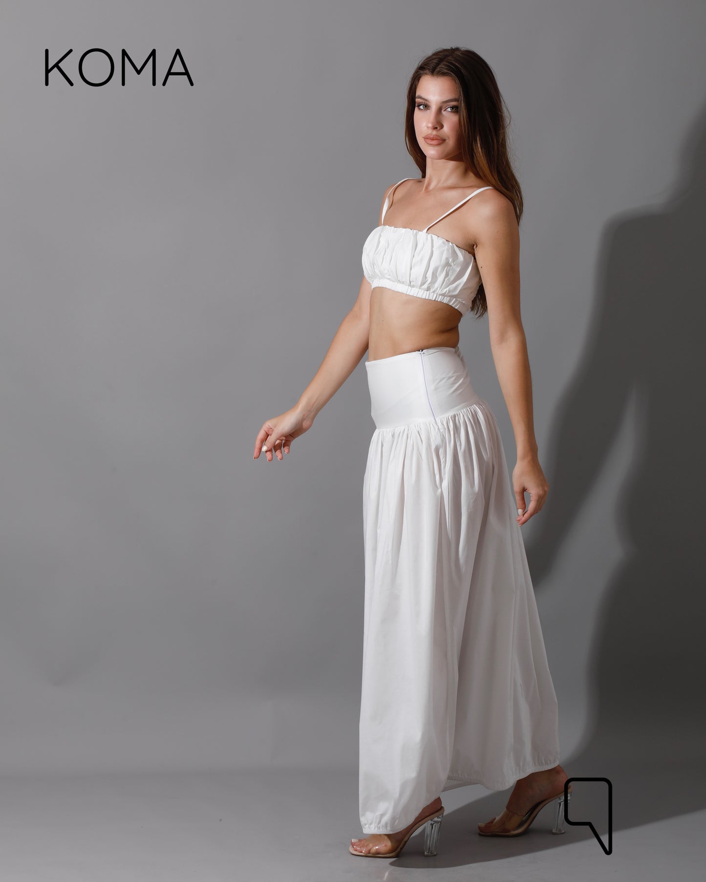 Gabi Top & Skirt Co-Ord - White