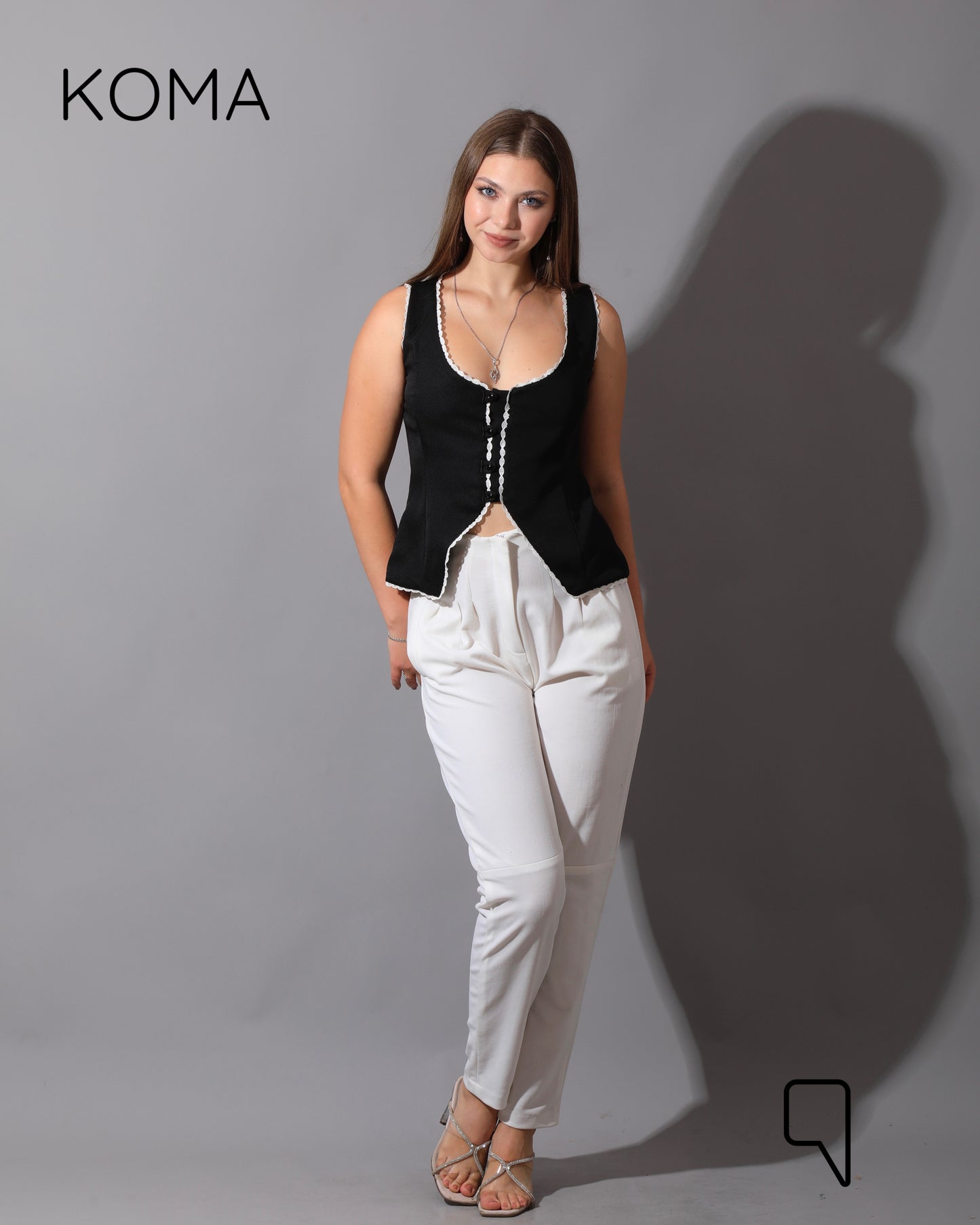 Accessorized Vest - Black