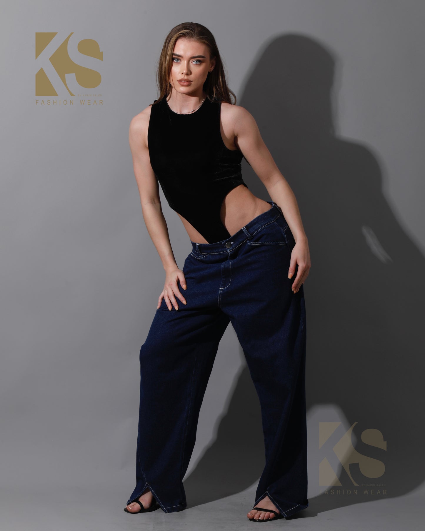 Velvet Body Suit - Black