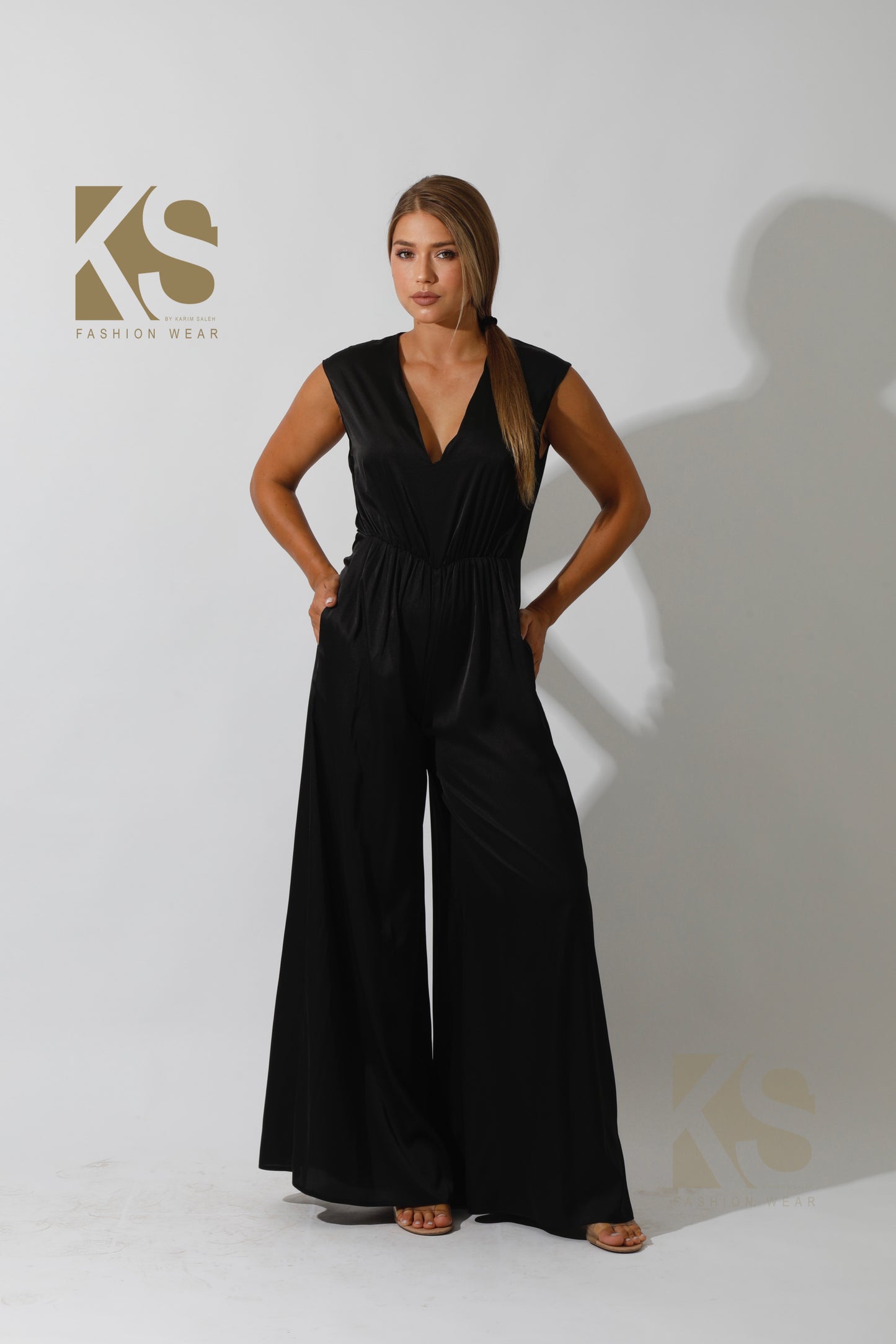 Flared Jumpsuit - Black