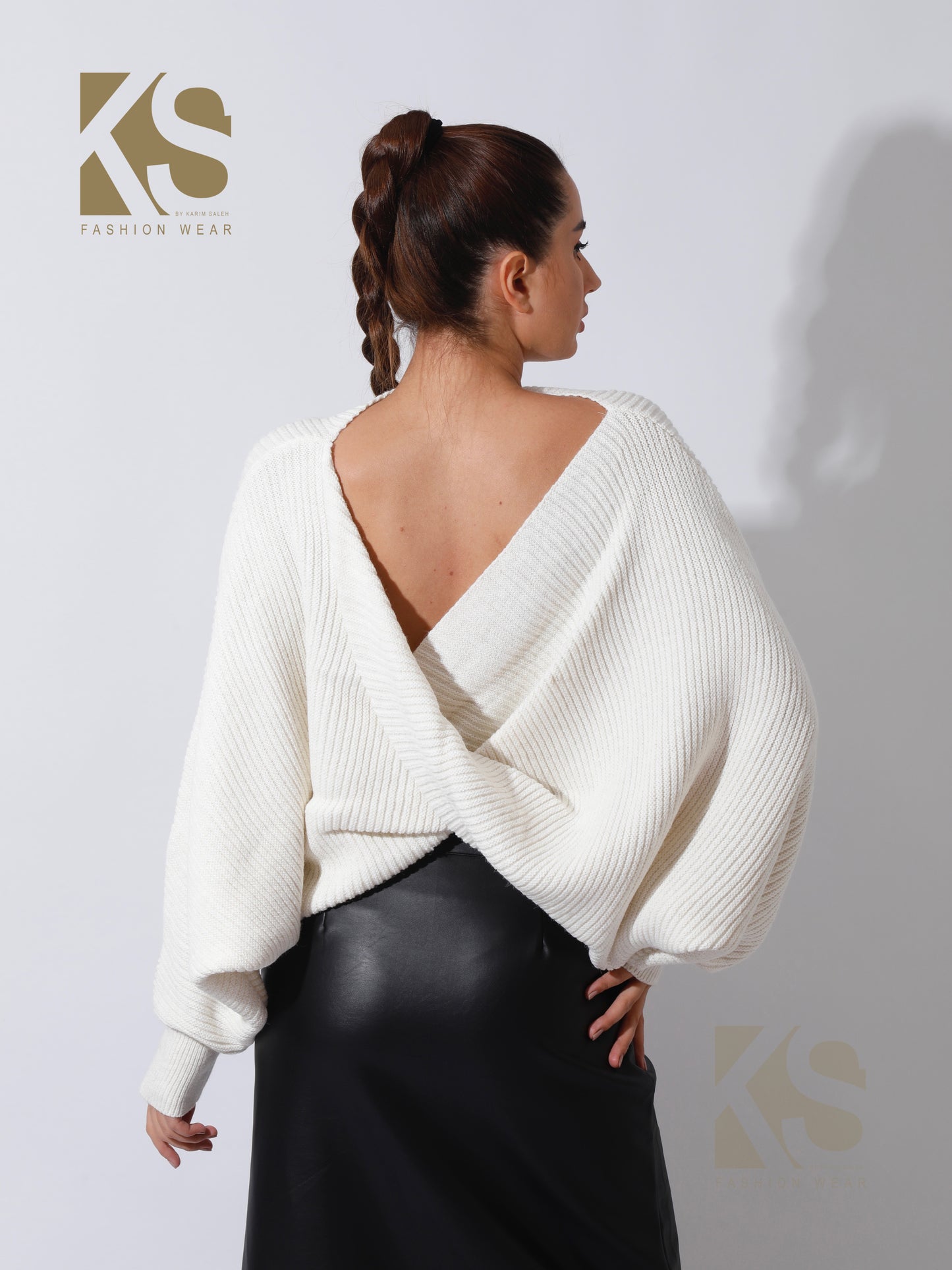 Twisted Trico Top - OffWhite