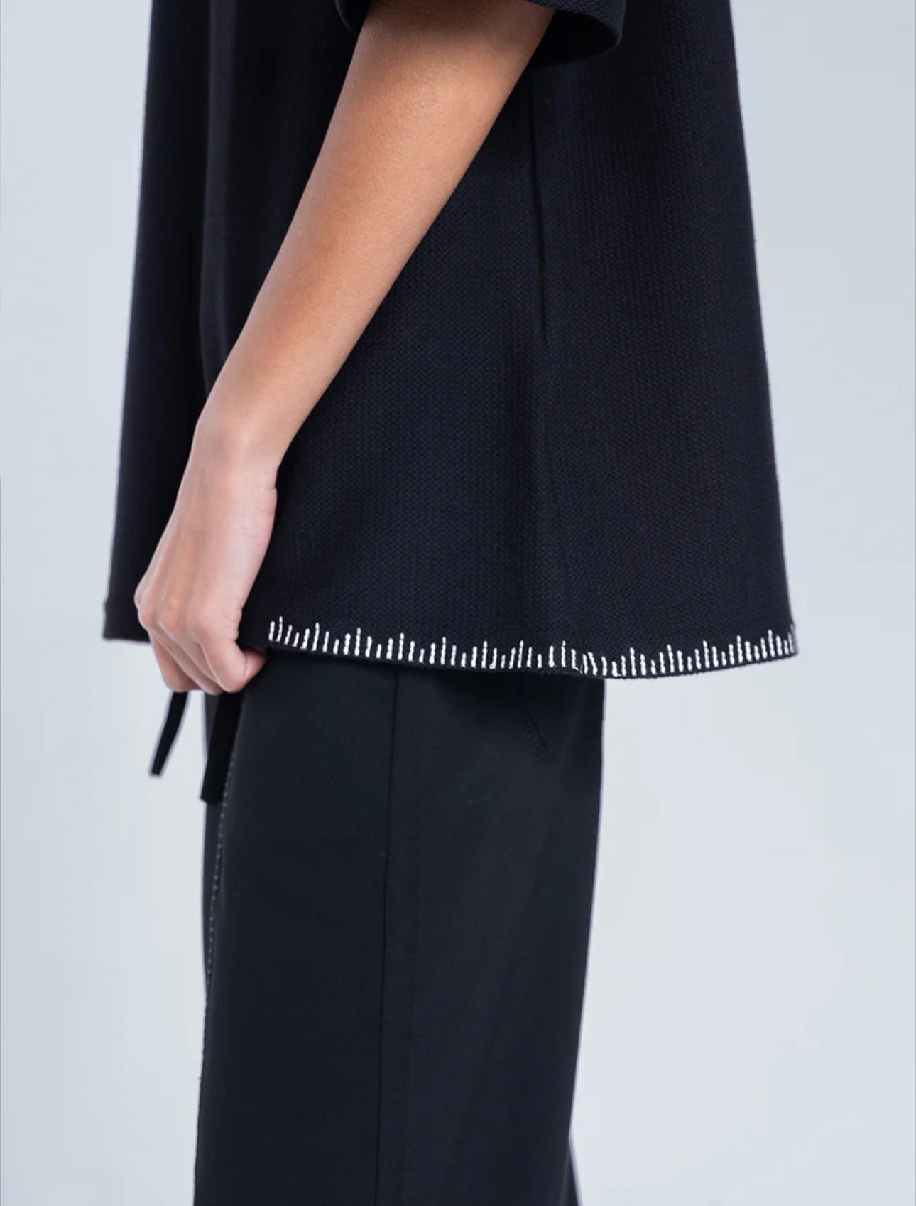 Ella Knit T-Shirt - Black