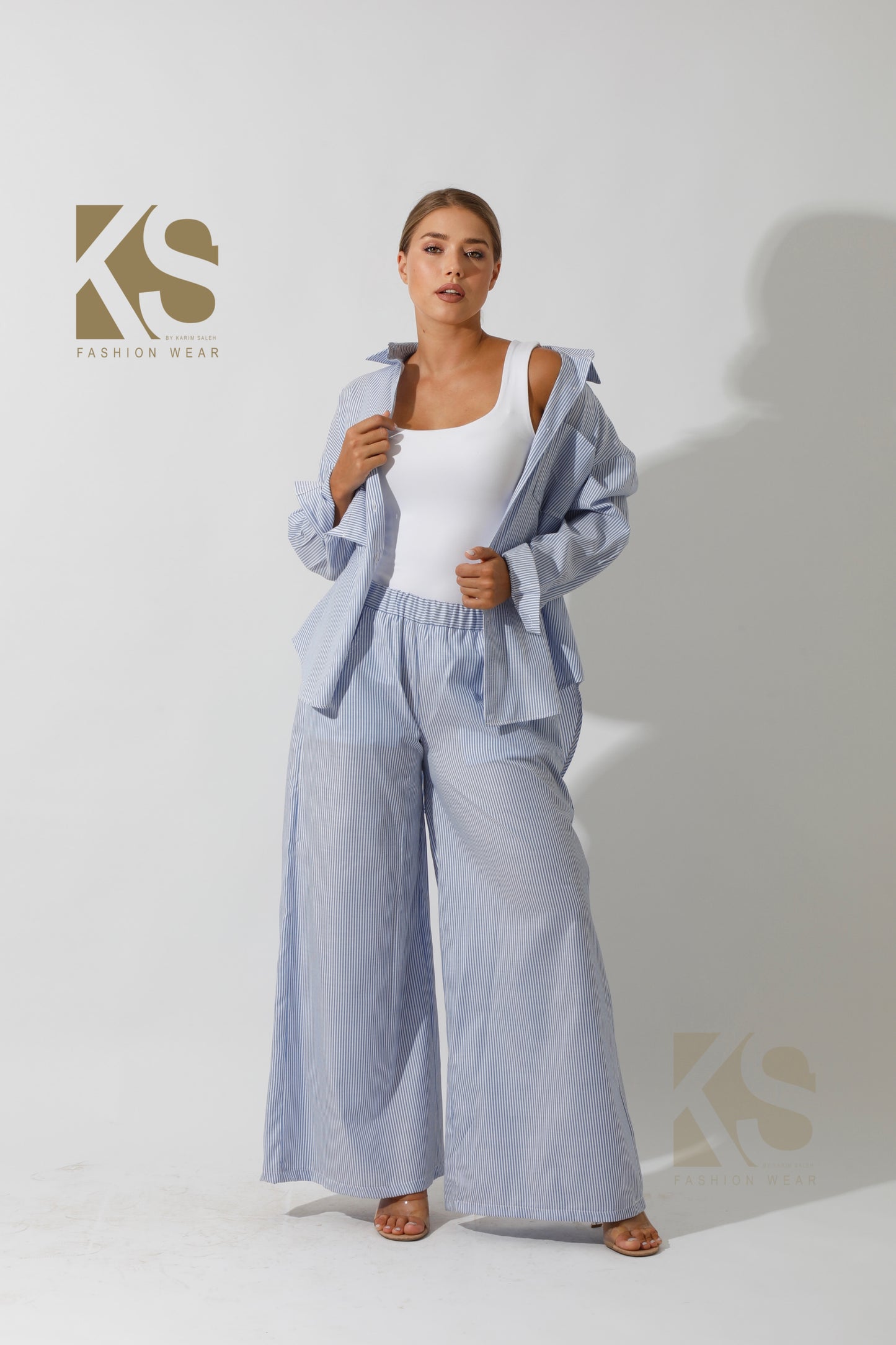 Lose Striped Shirt - Striped Blue