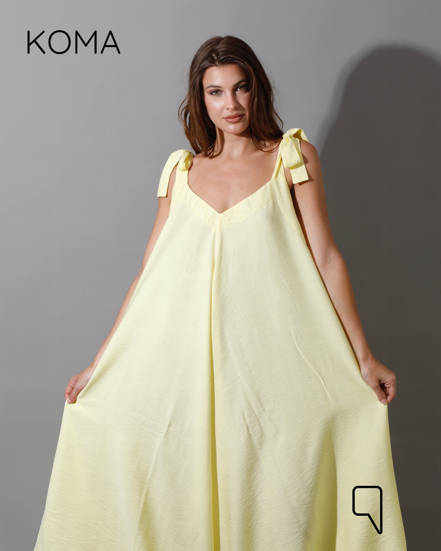 Tied Up Lose Jumpsuit - Dusty Yellow