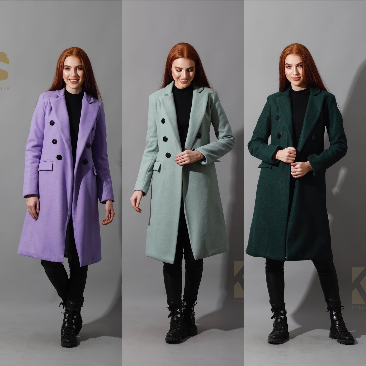Front Open Coat - Lavender