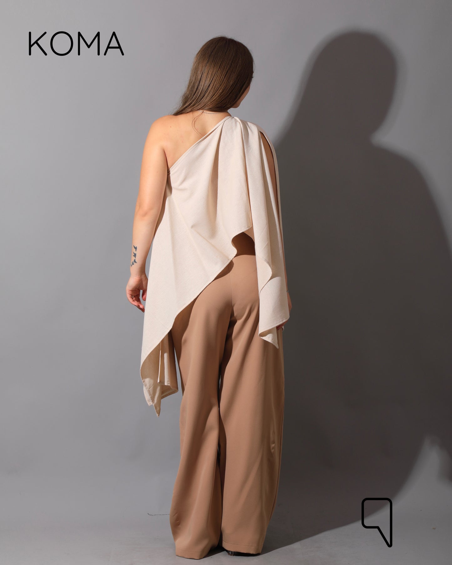Butterfly Top - Beige