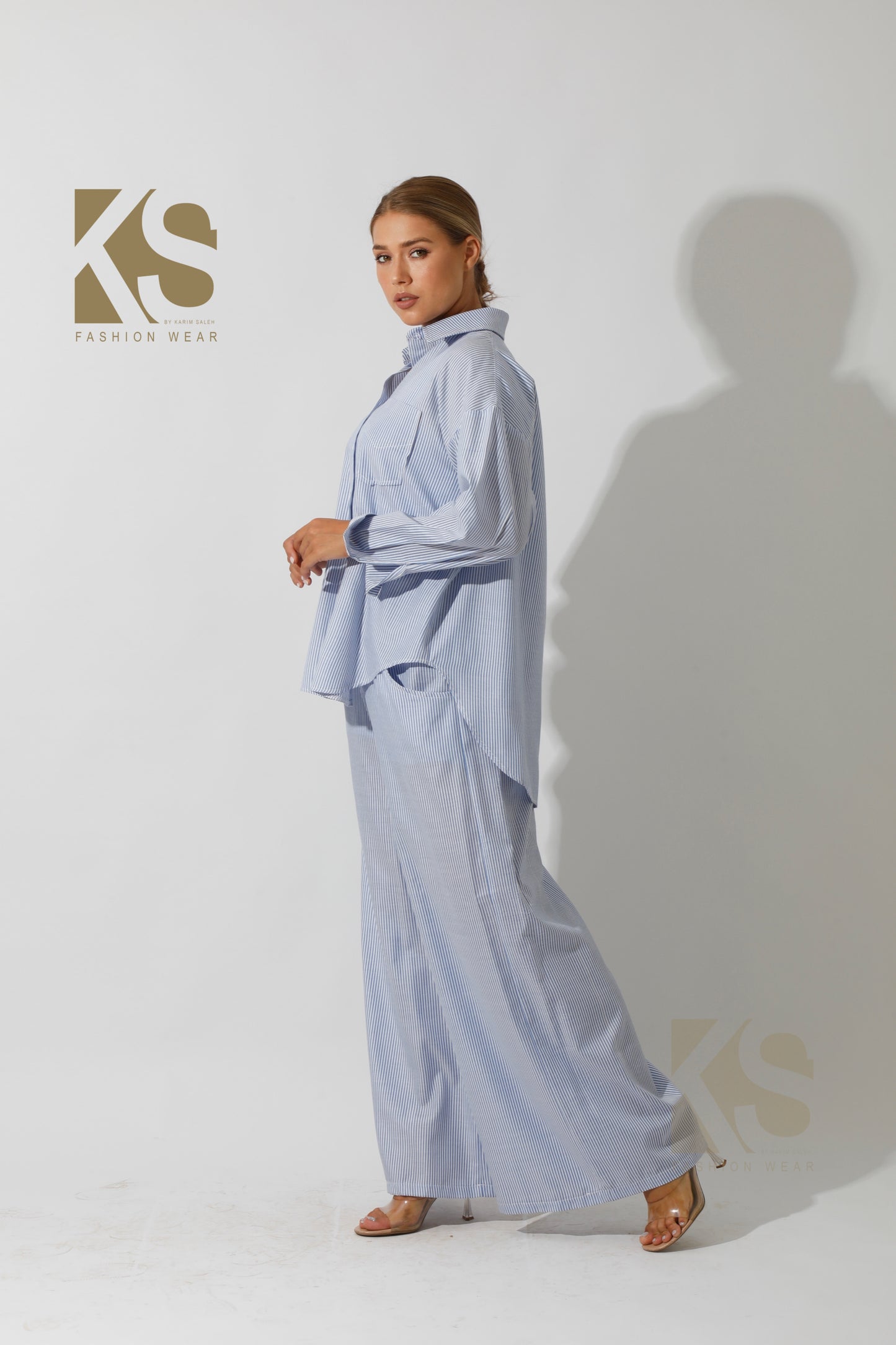 Lose Striped Shirt - Striped Blue