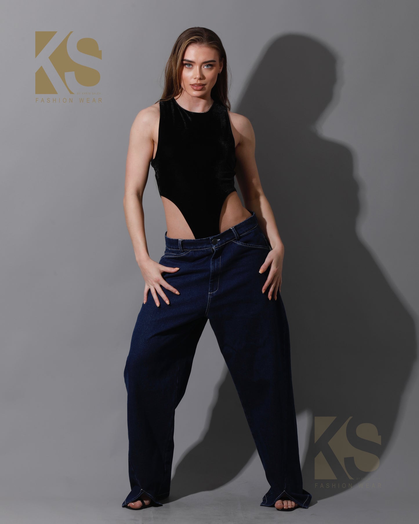 Velvet Body Suit - Black