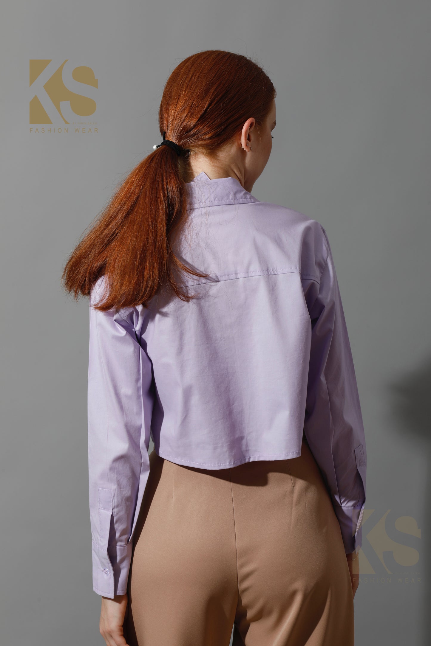 Cropped Shirt - Lavender