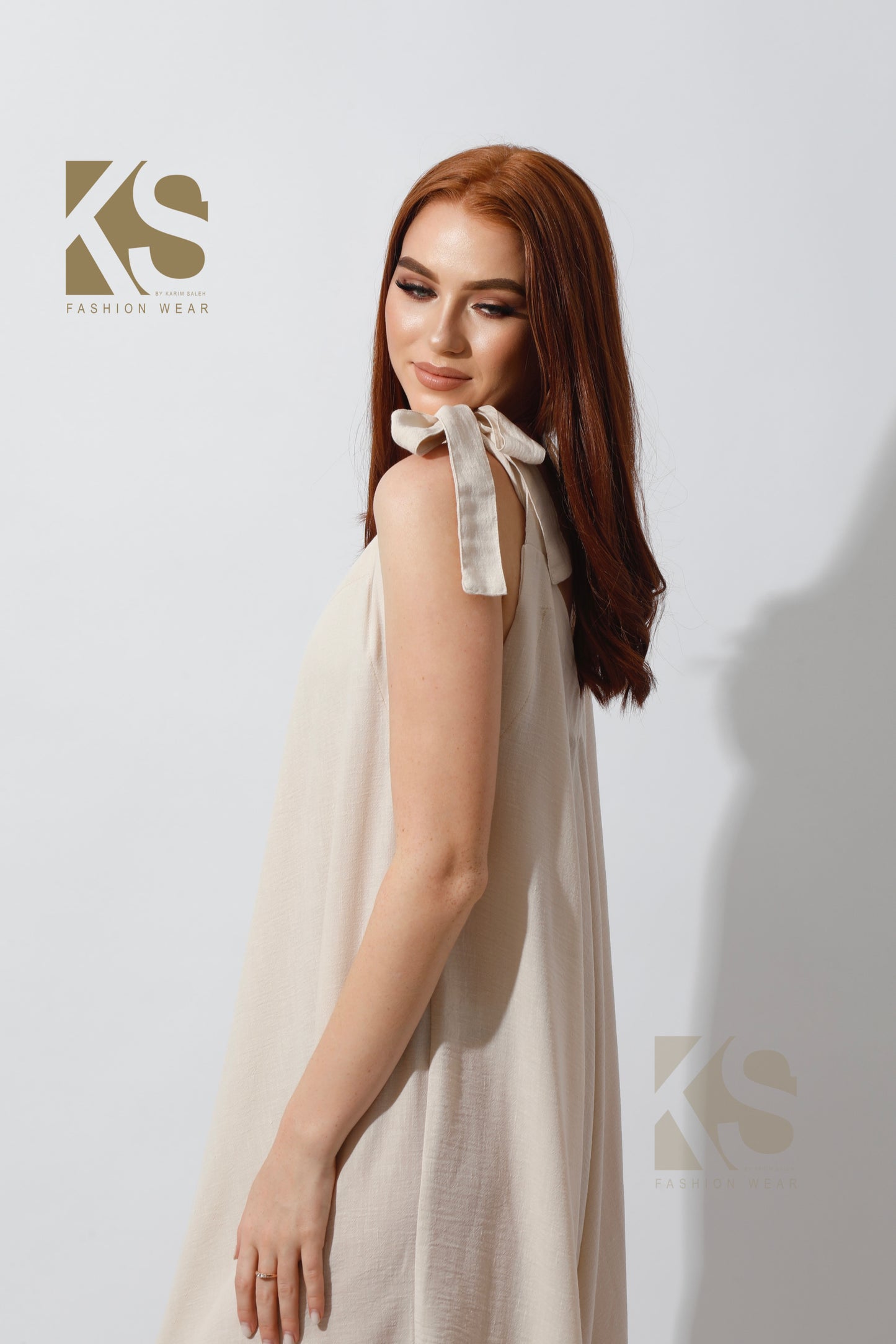 Tied Up Lose Jumpsuit - Beige