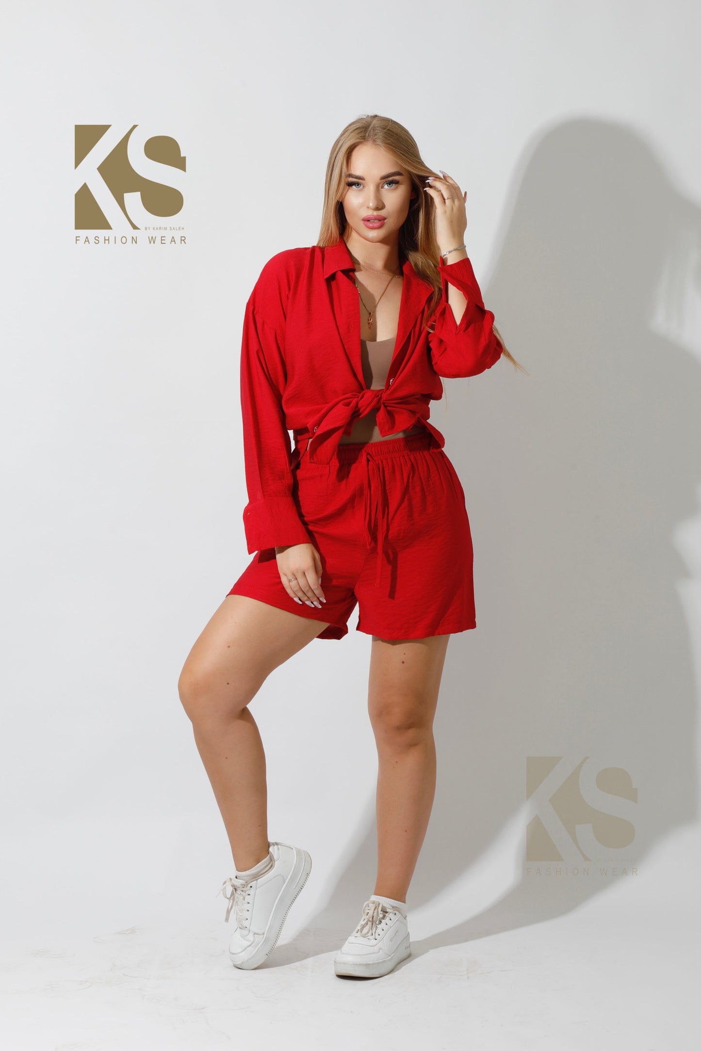 Lose Fit Shorts - Red