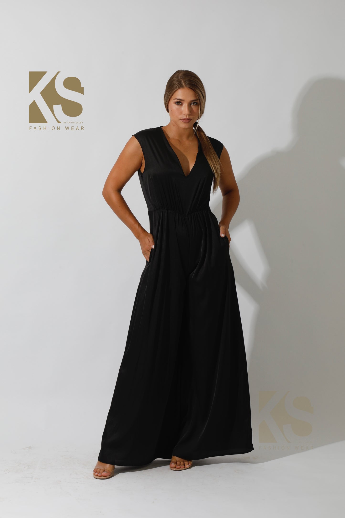 Flared Jumpsuit - Black