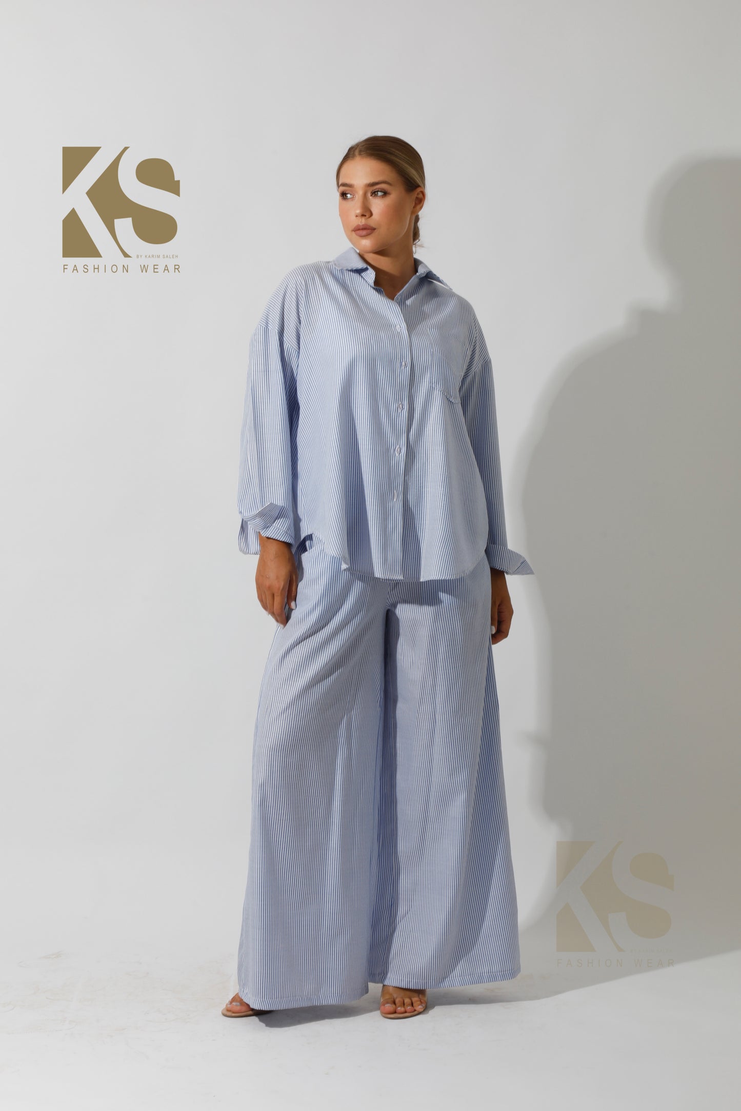 Lose Striped Shirt - Striped Blue