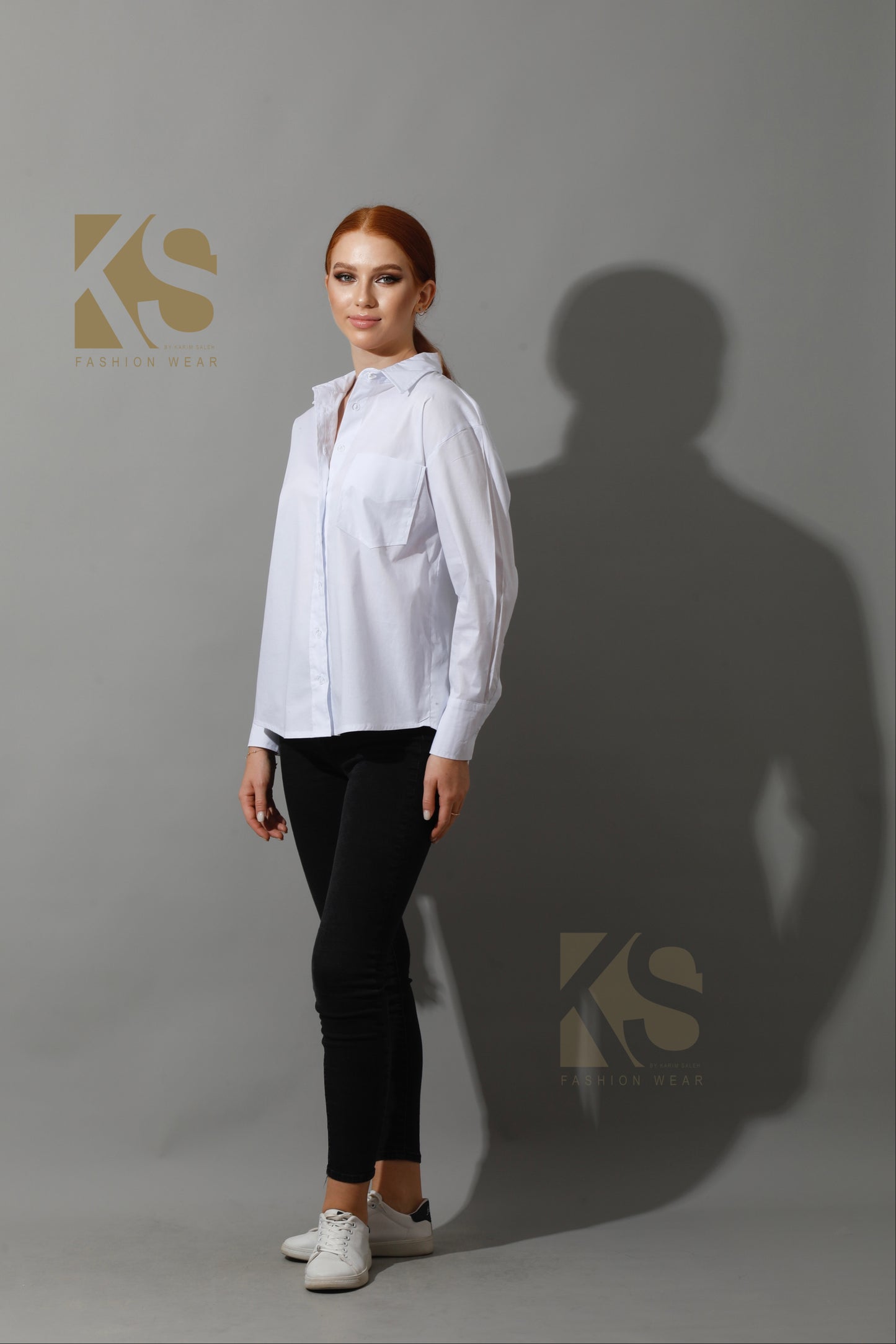 Back Slit Shirt - White
