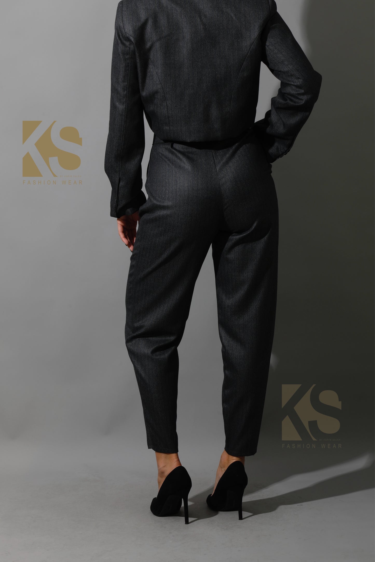 Striped Paper-bag Pants Co-Ord - Gary