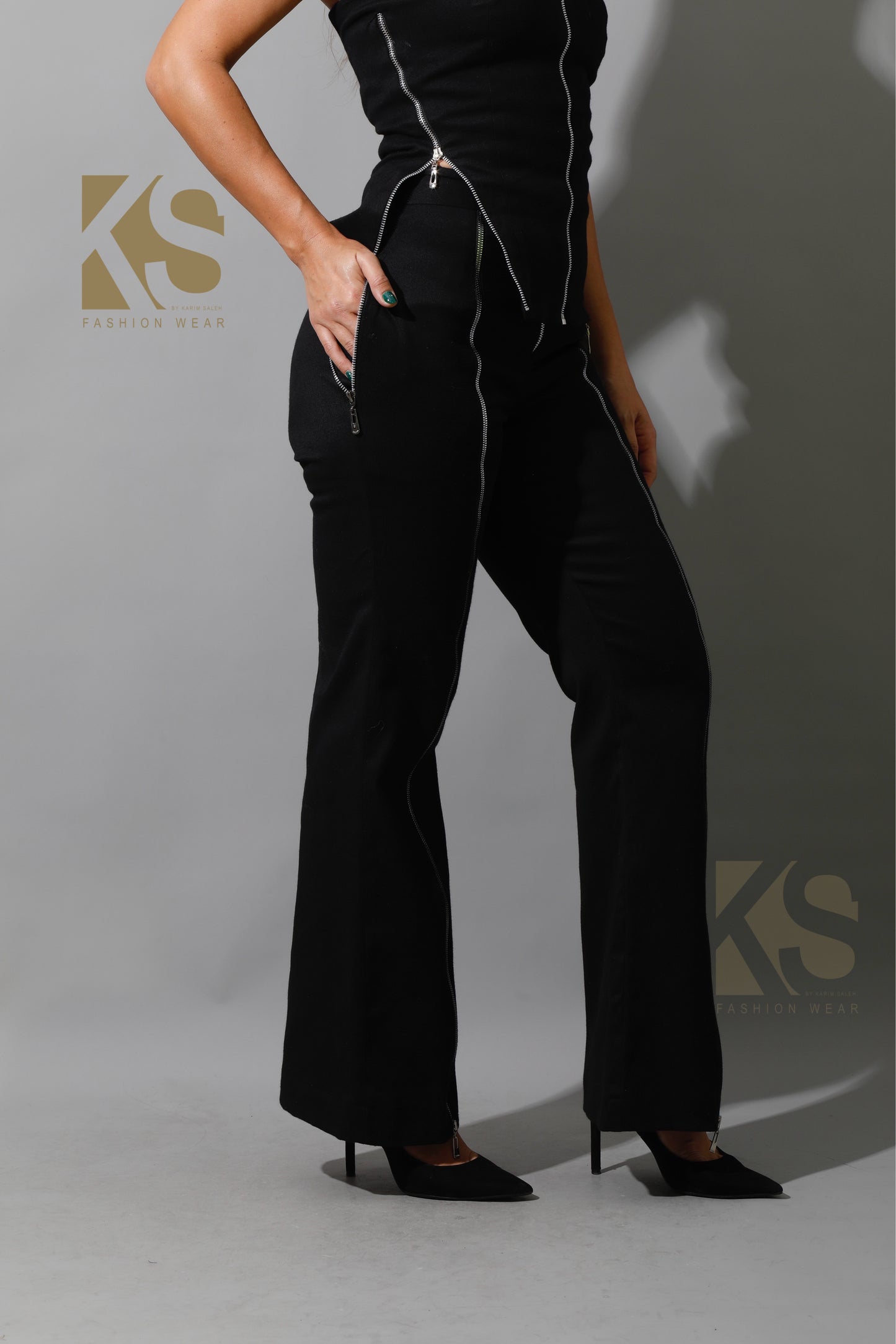 Co-Ord BootCut pants - Black