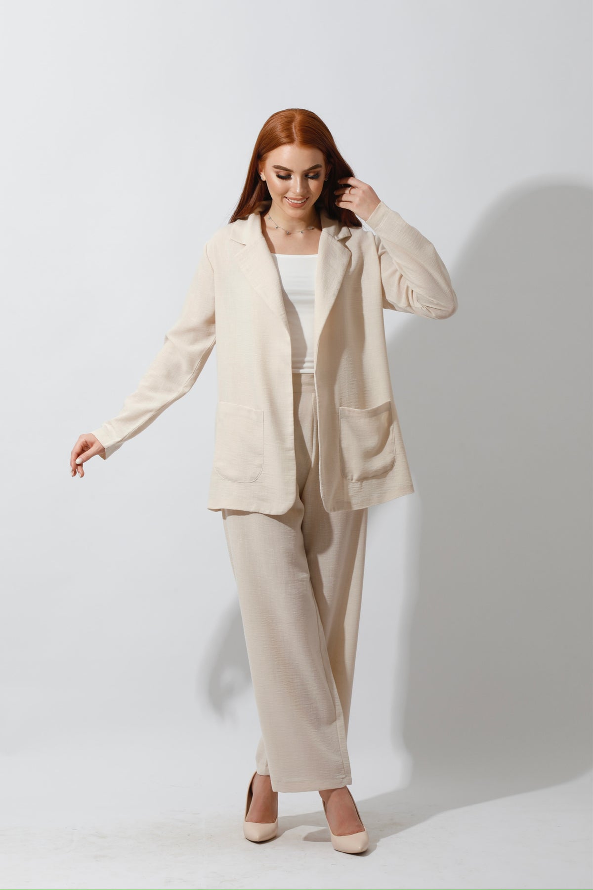 Candice Light Suit - Beige