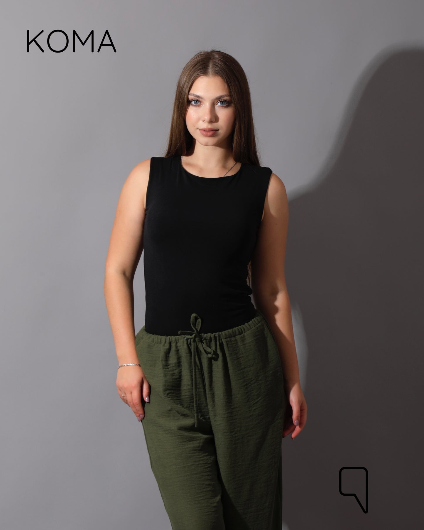 Lose Fit Trousers - Olive