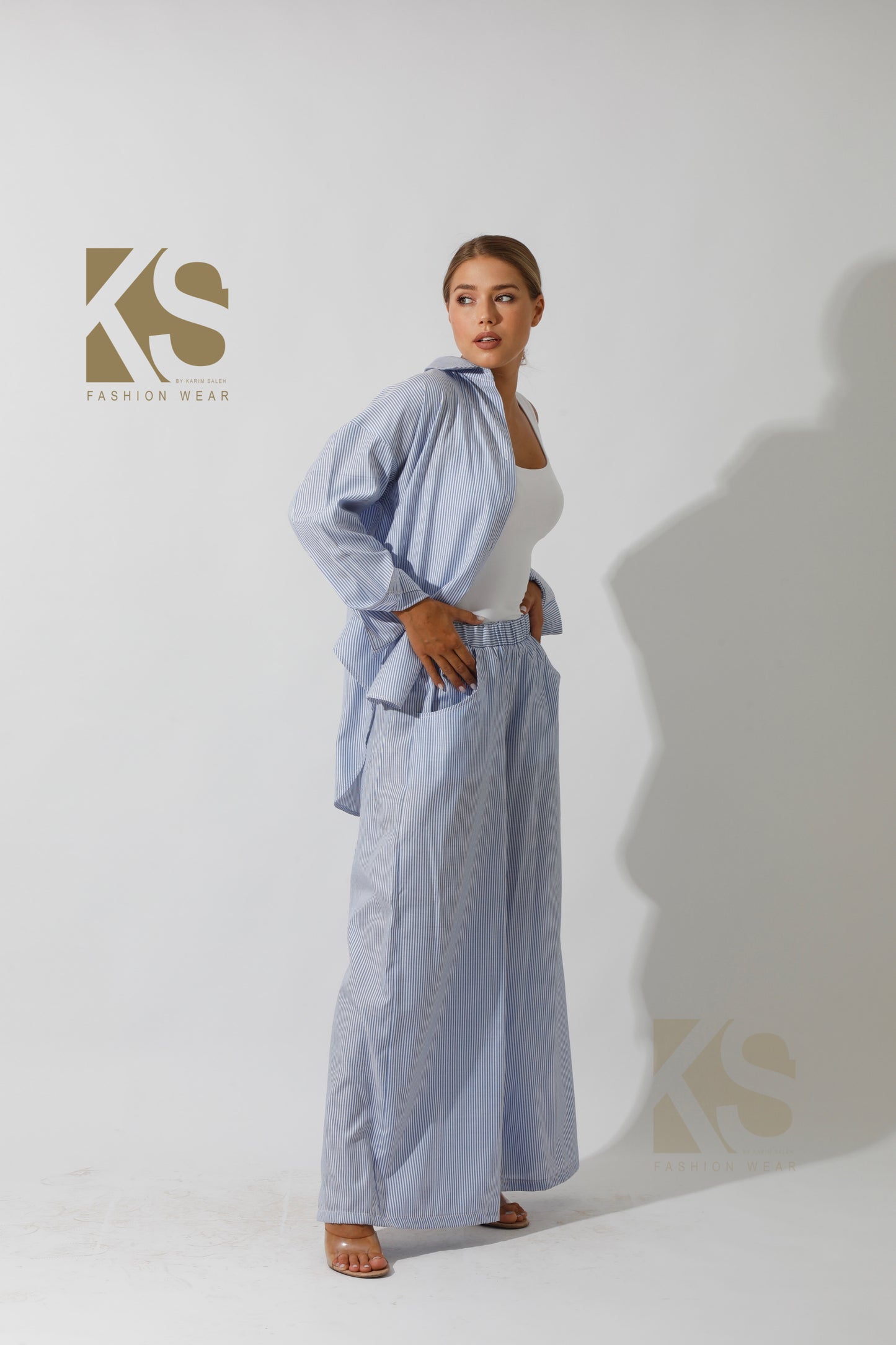 Lose Striped Shirt - Striped Blue