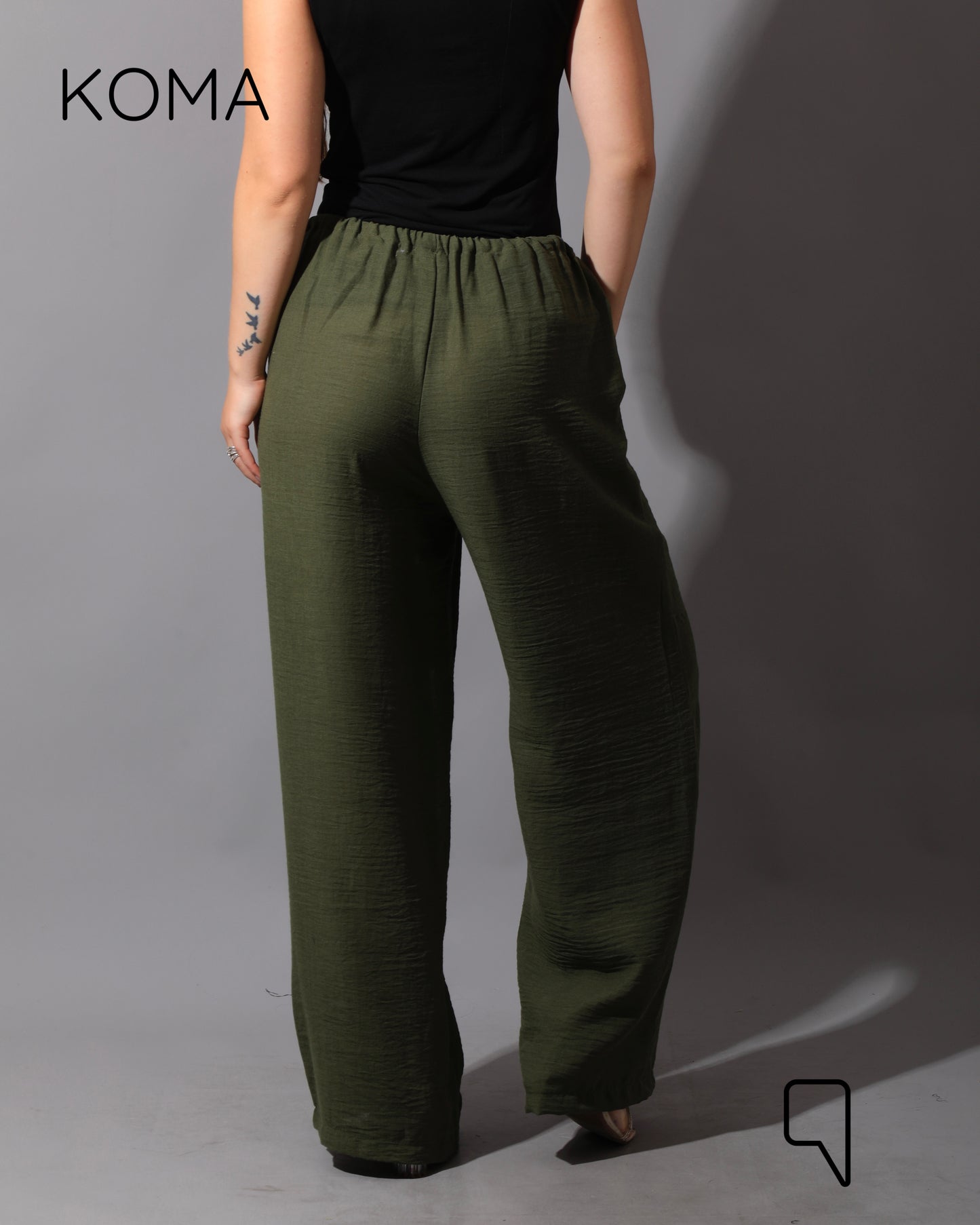 Lose Fit Trousers - Olive