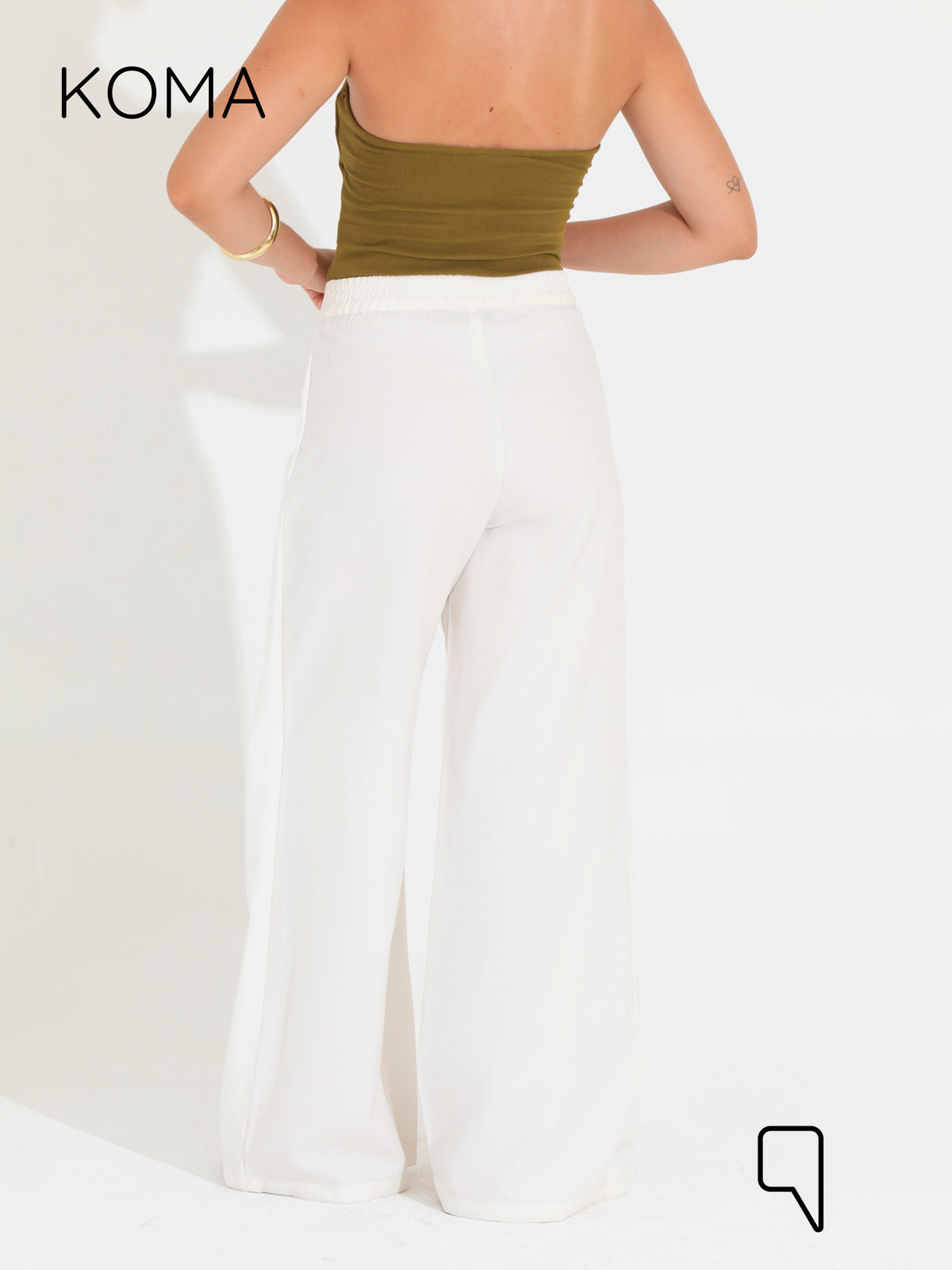 Kendra Double Layer Trousers - White