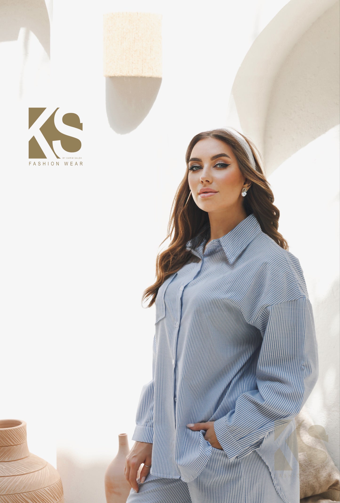 Lose Striped Shirt - Striped Blue