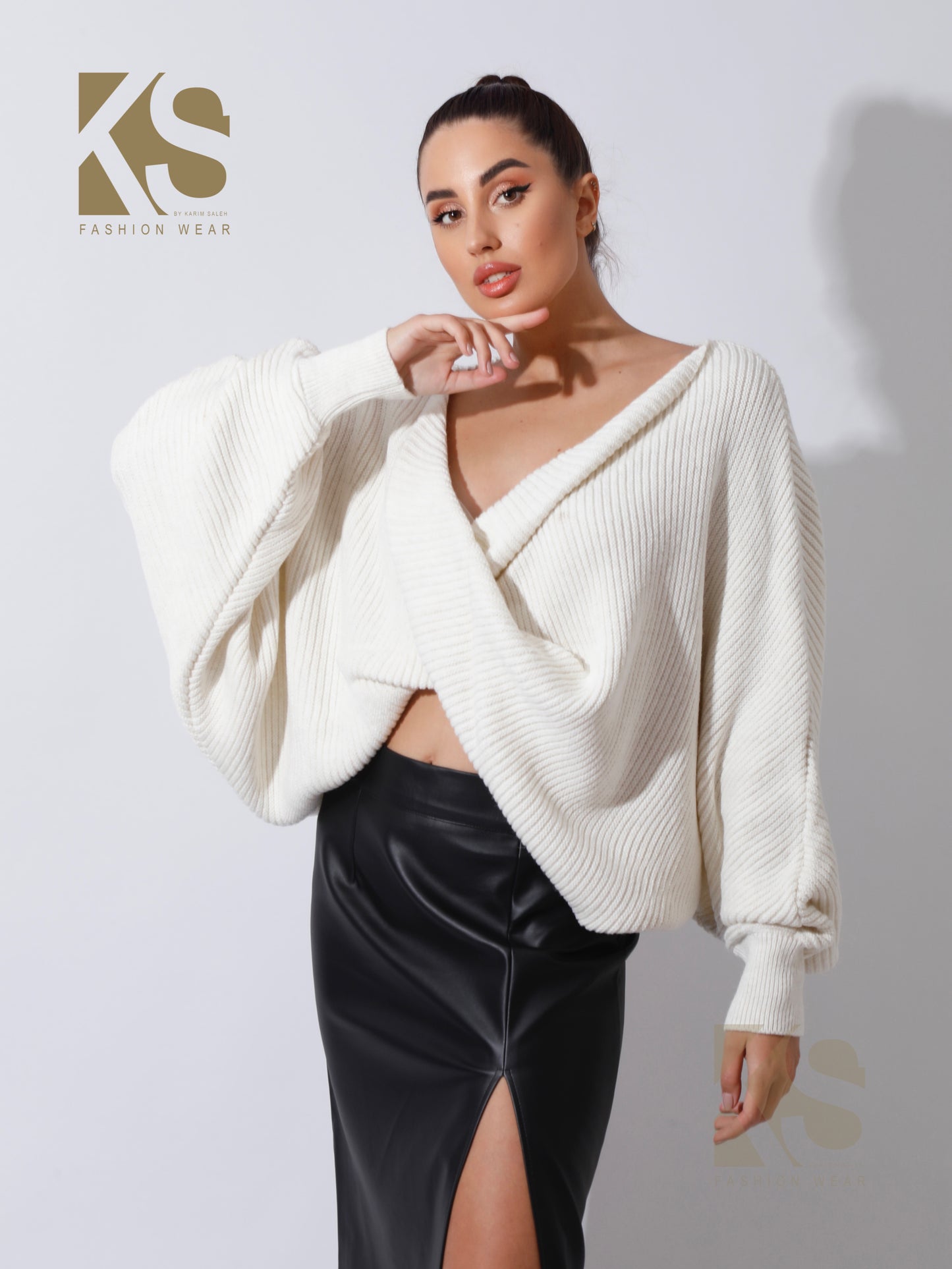 Twisted Trico Top - OffWhite
