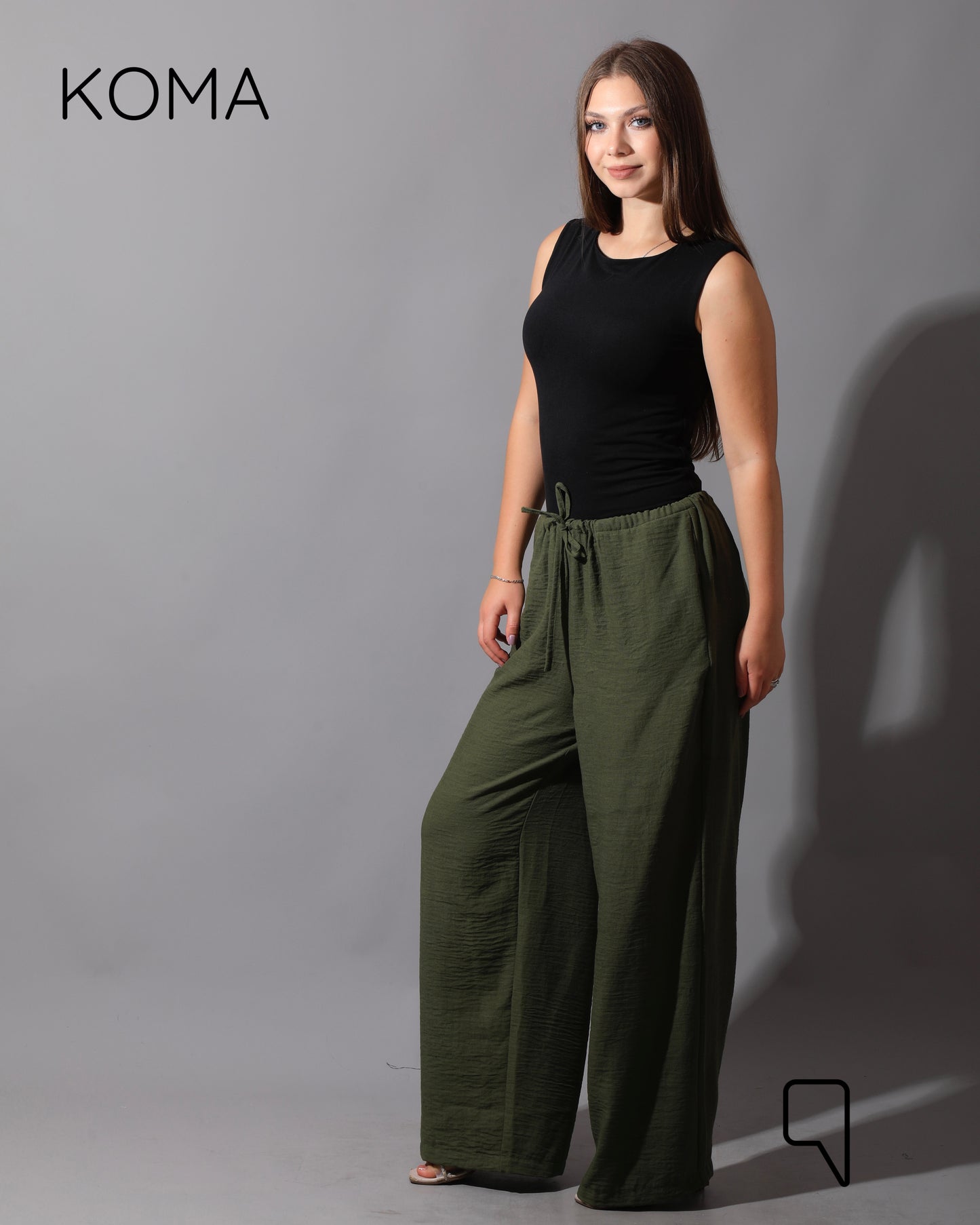 Lose Fit Trousers - Olive