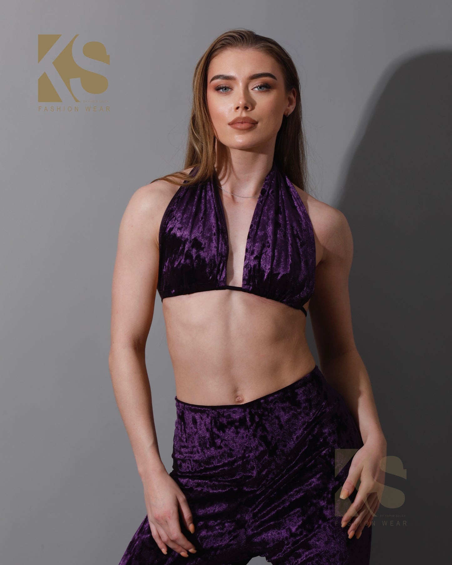 Tied Up Top - Purple
