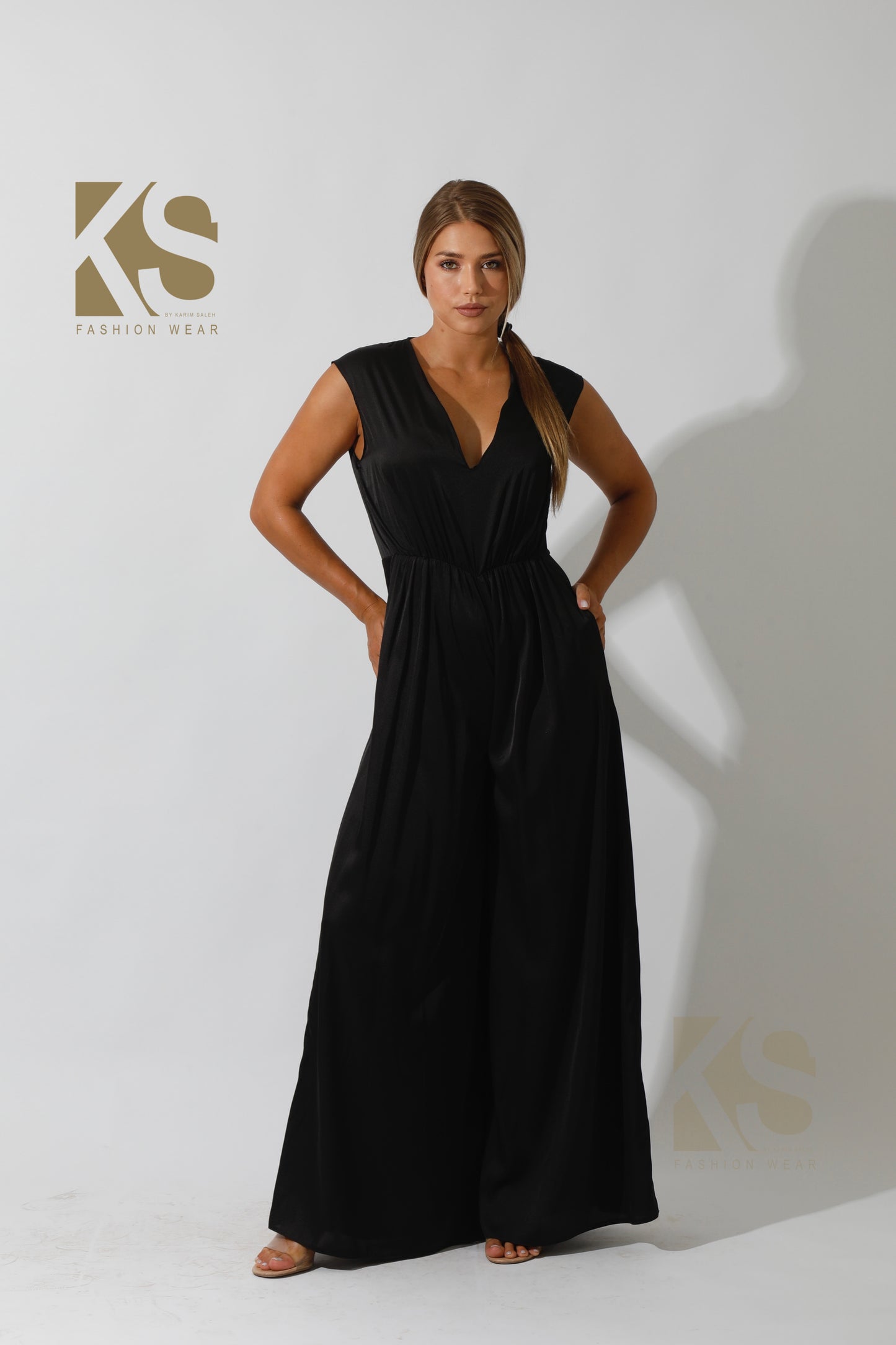 Flared Jumpsuit - Black