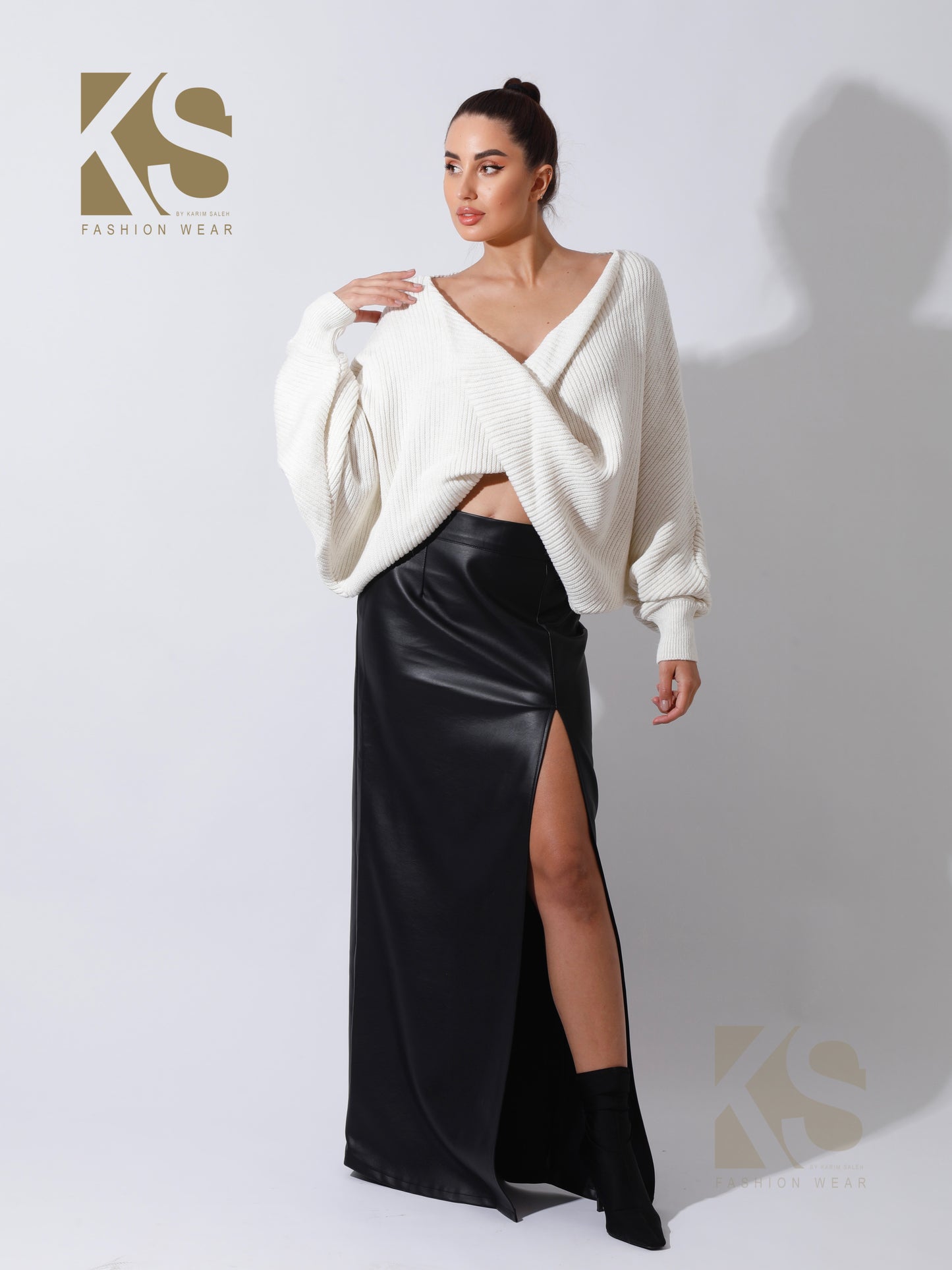 Twisted Trico Top - OffWhite