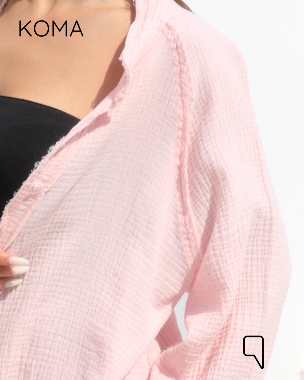 Greta Crincle Shirt - White