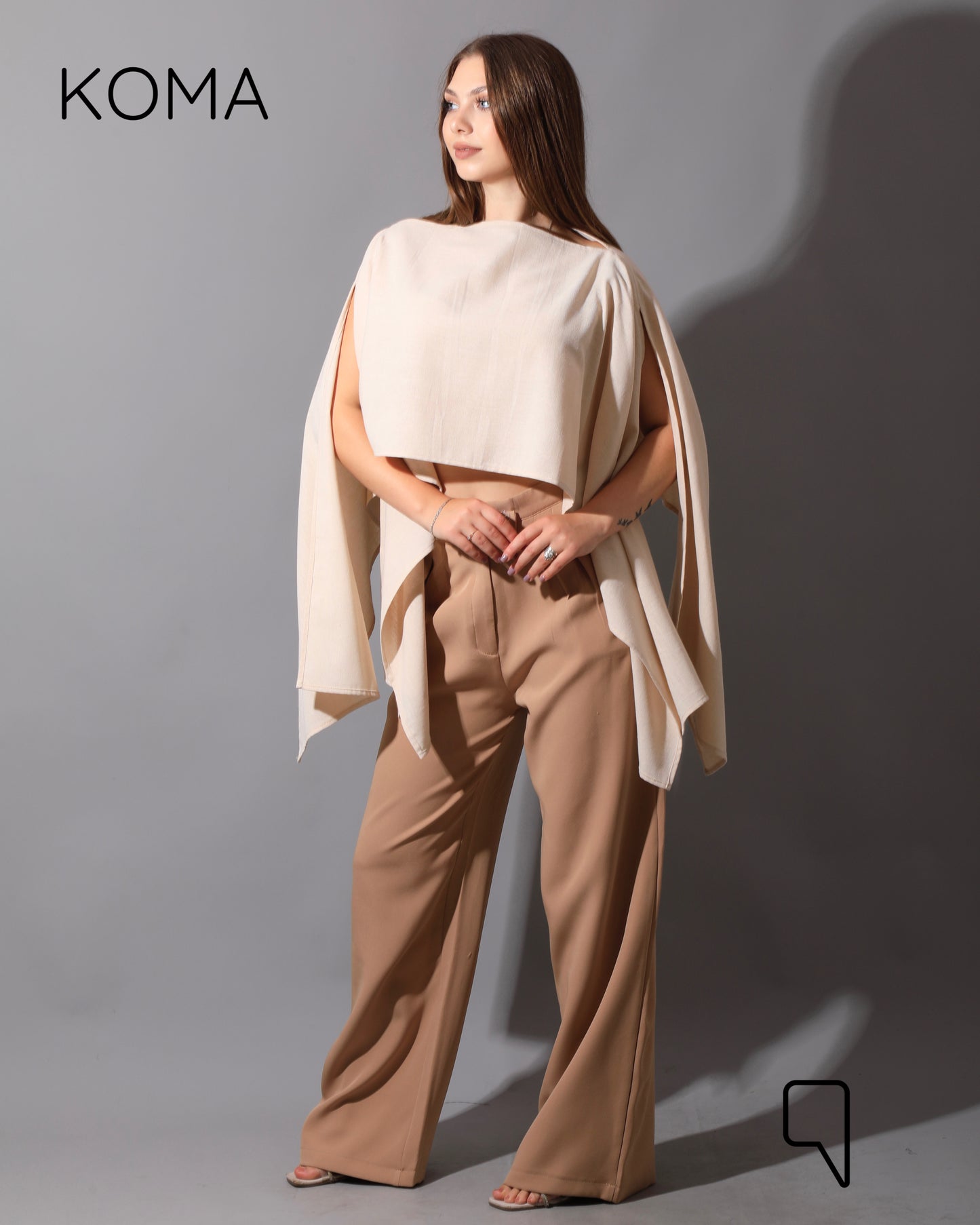 Butterfly Top - Beige