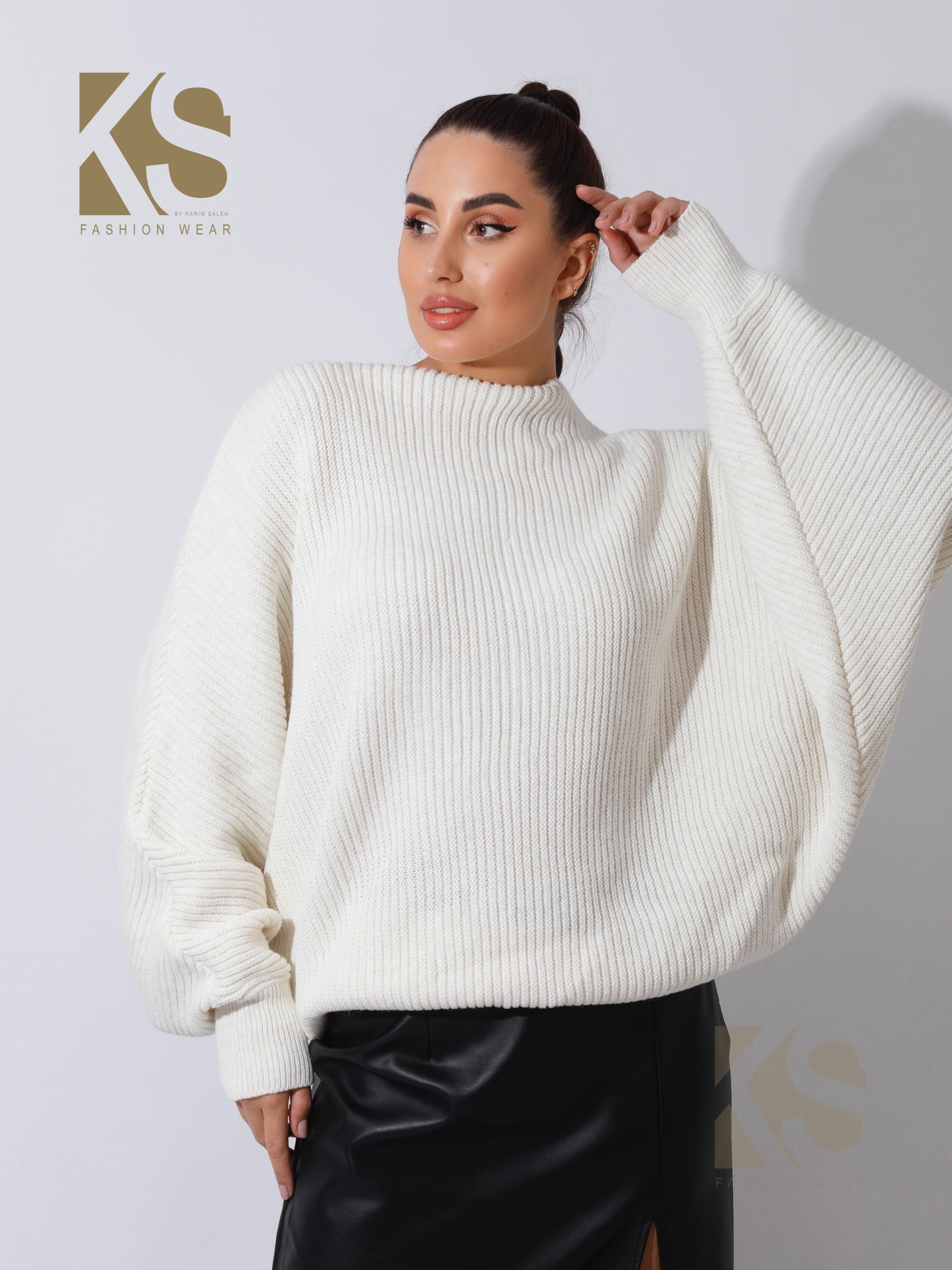 Twisted Trico Top - OffWhite