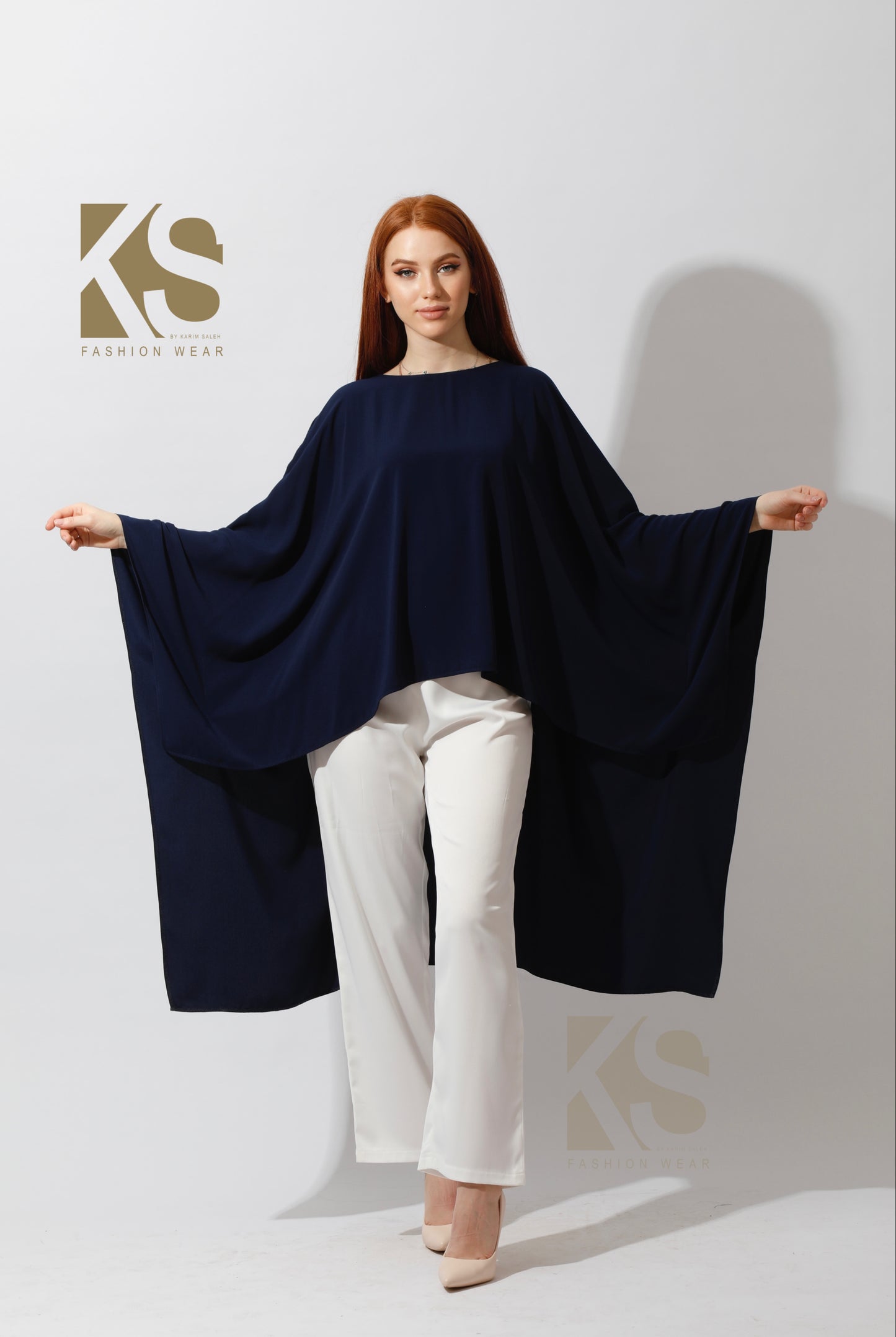 Butterfly Blouse - Navy